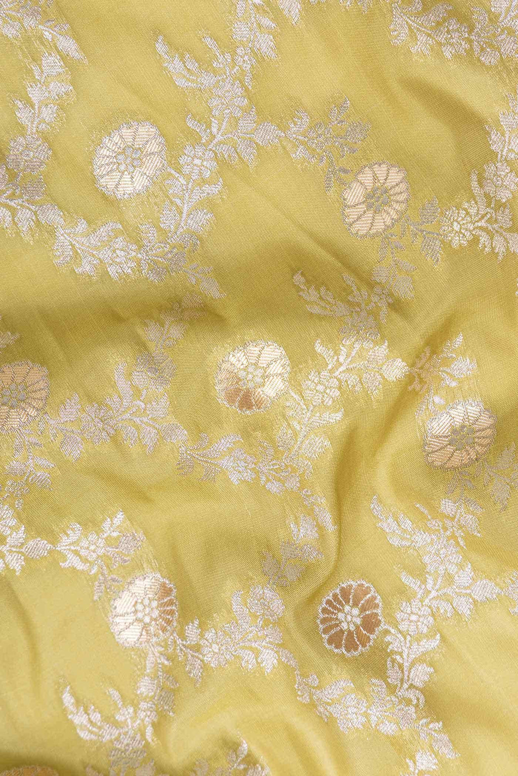 Mehandi Green Dual Tone Blended Banarasi Silk Saree