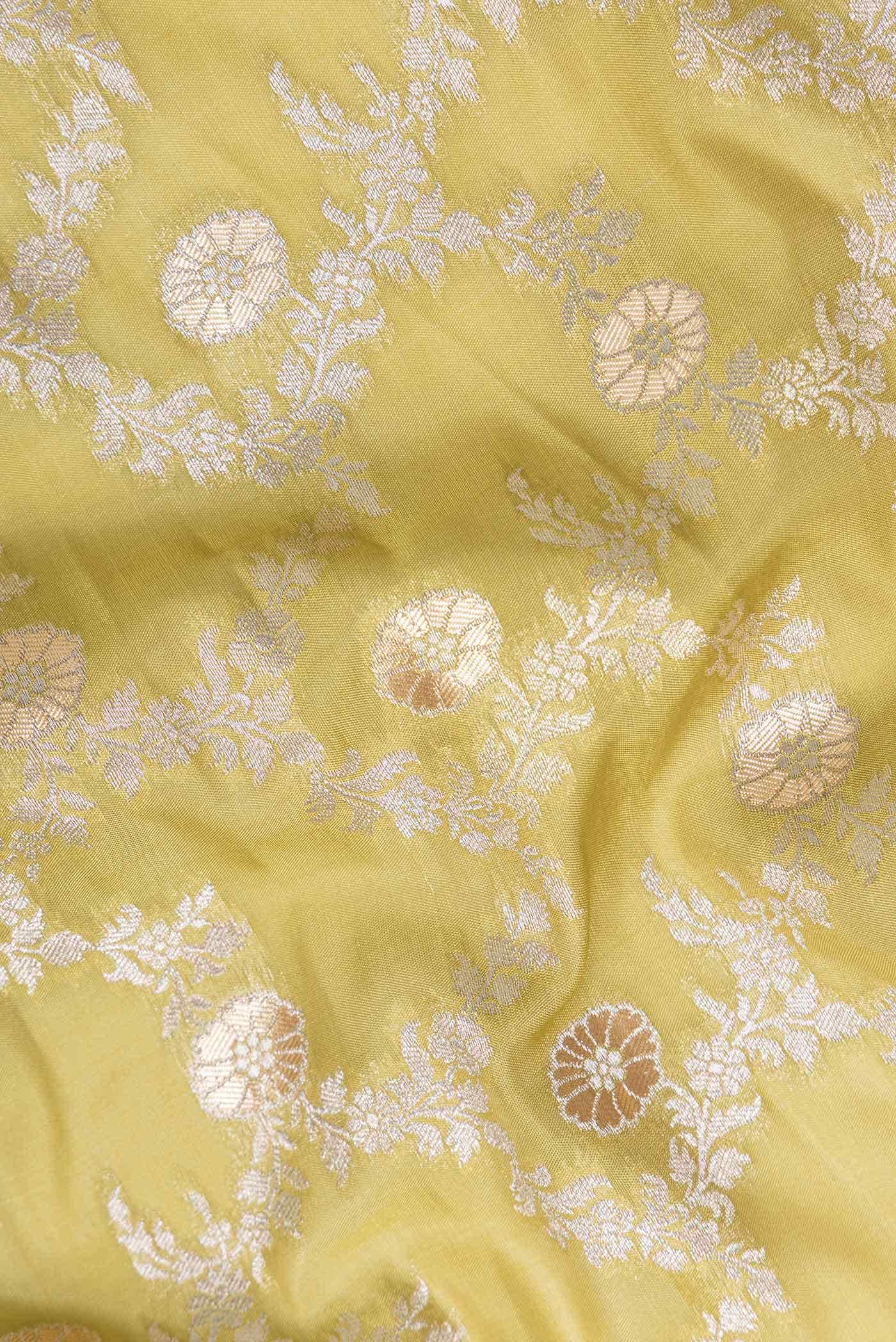 Mehandi Green Dual Tone Blended Banarasi Silk Saree