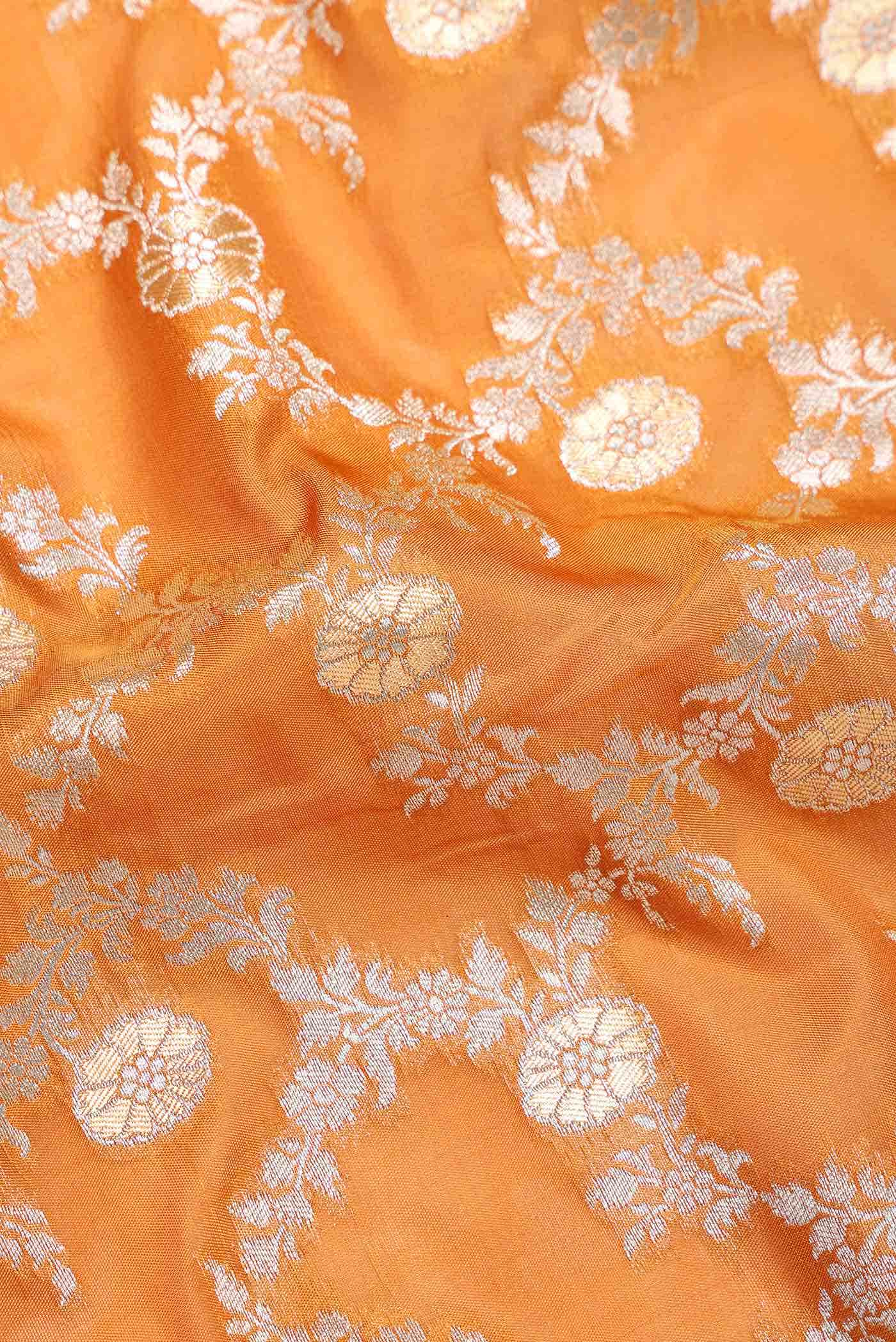 Mustard Blended Banarasi Silk Saree