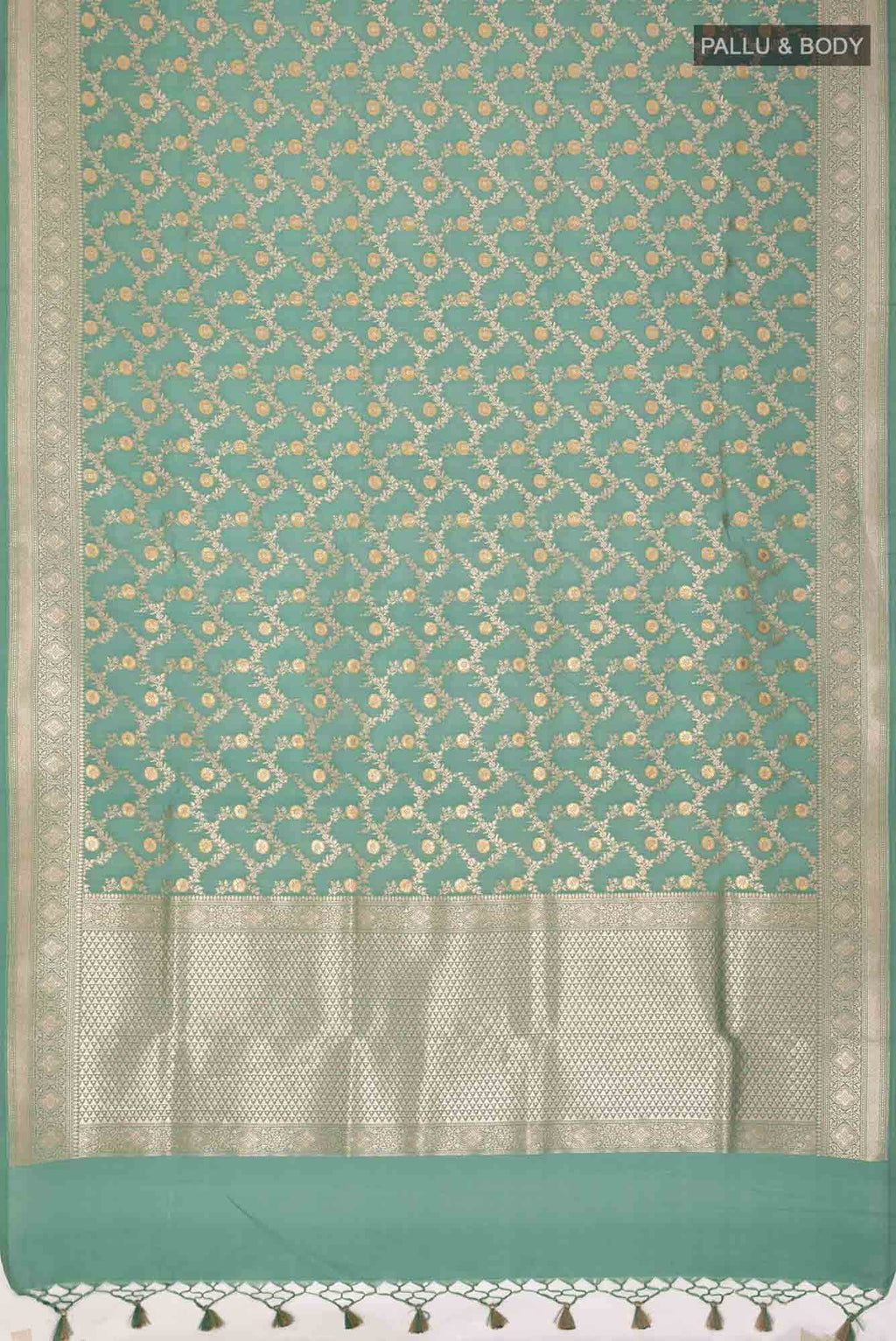 Green Blended Banarasi Silk Saree