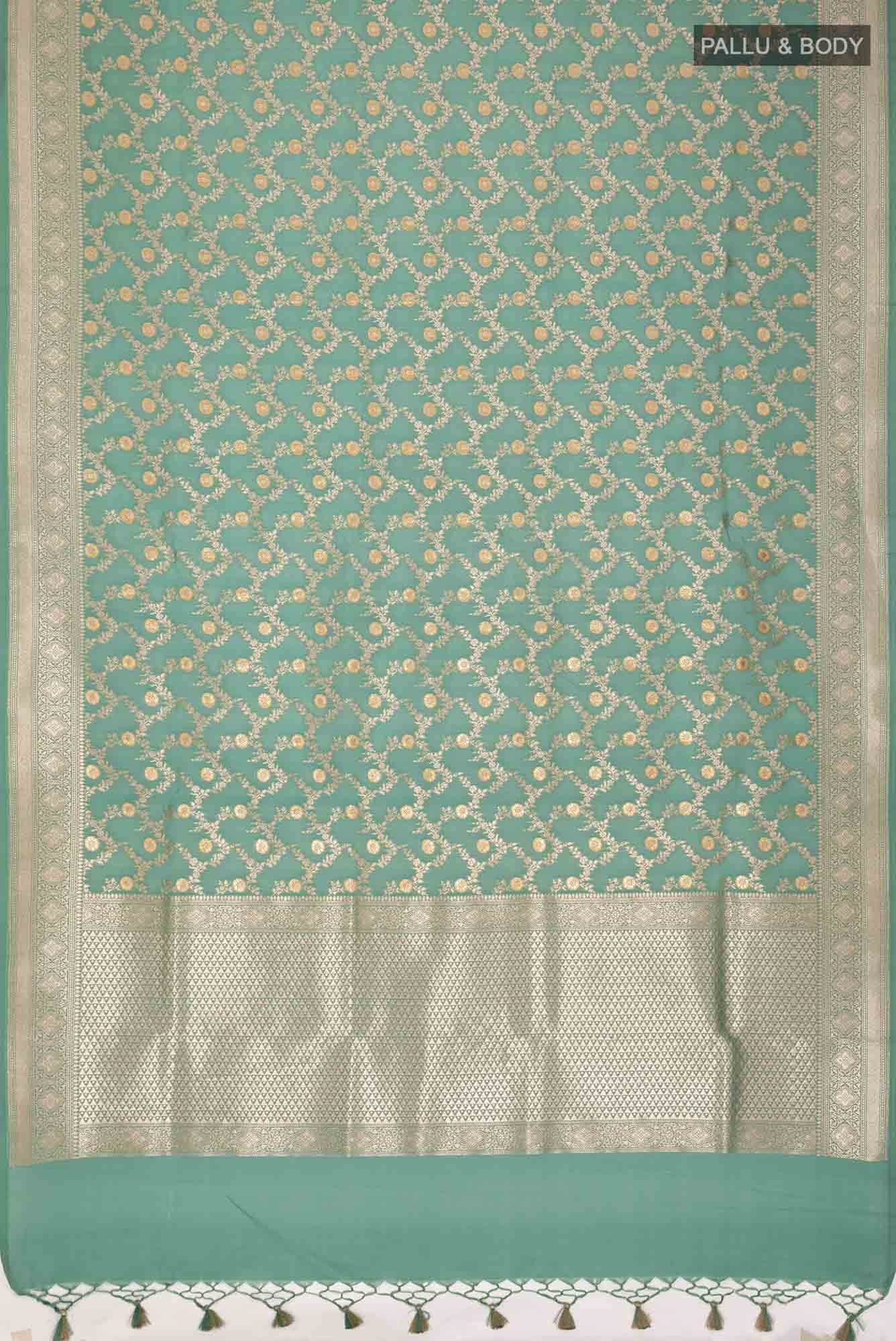 Green Blended Banarasi Silk Saree