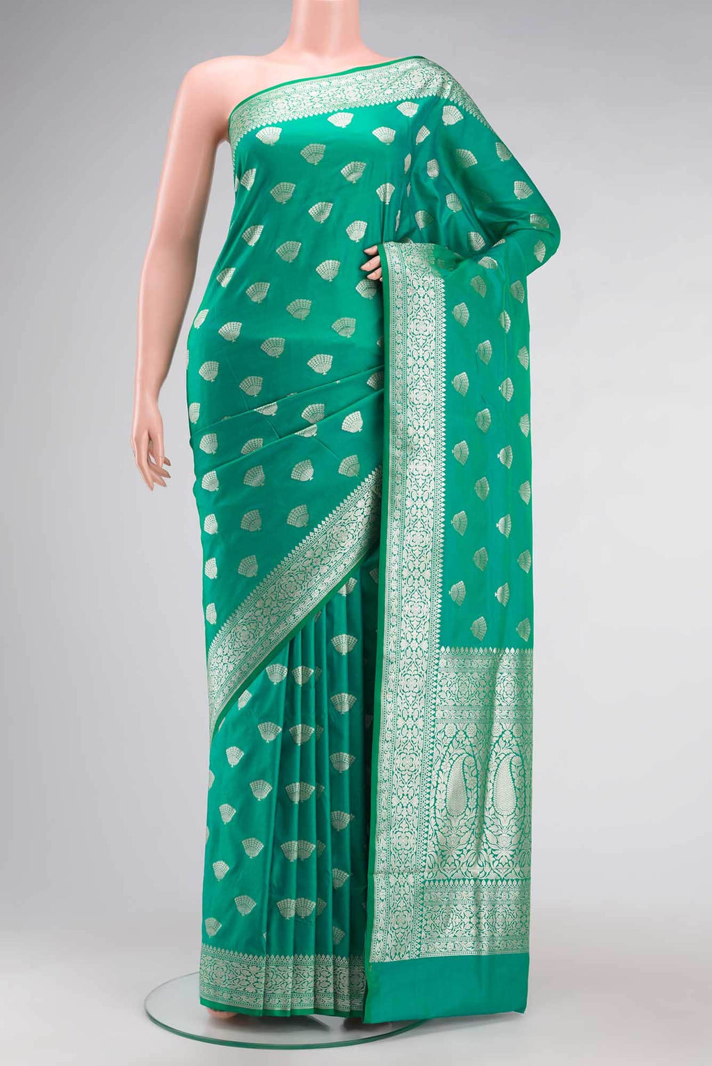 Green Blended Banarasi Silk Saree