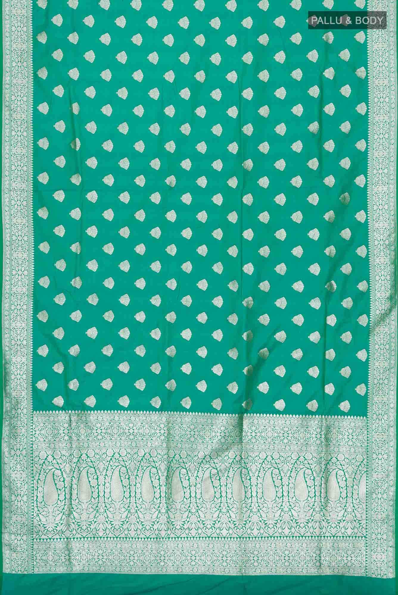 Green Blended Banarasi Silk Saree