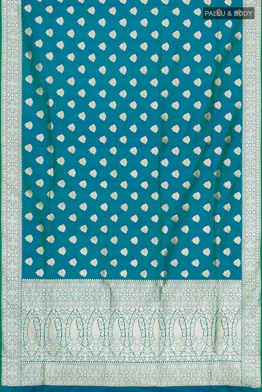 Blue Blended Banarasi Silk Saree