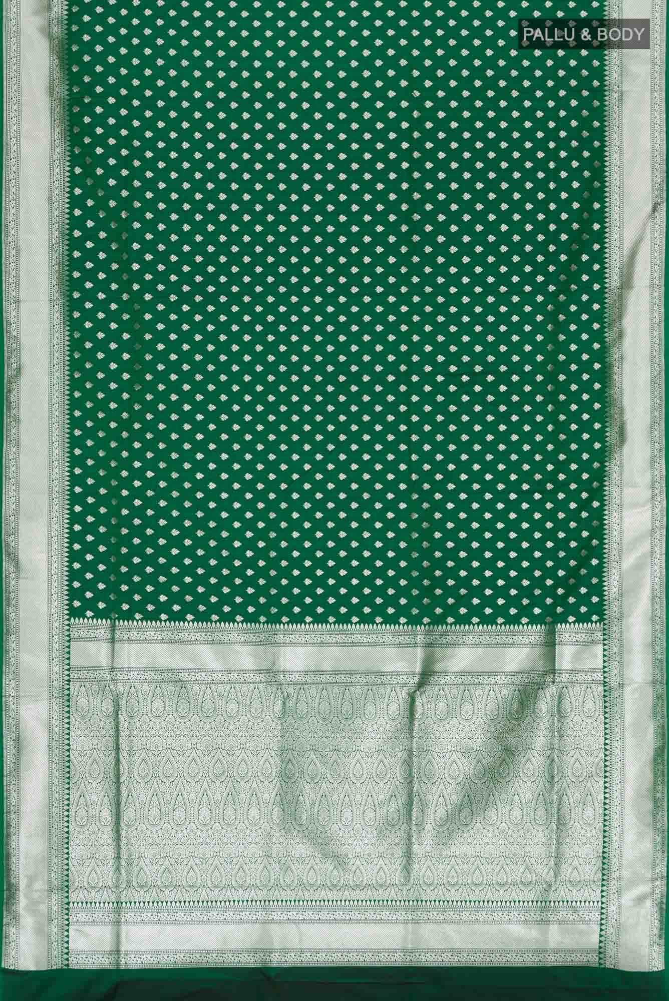 Green Blended Banarasi Silk Saree