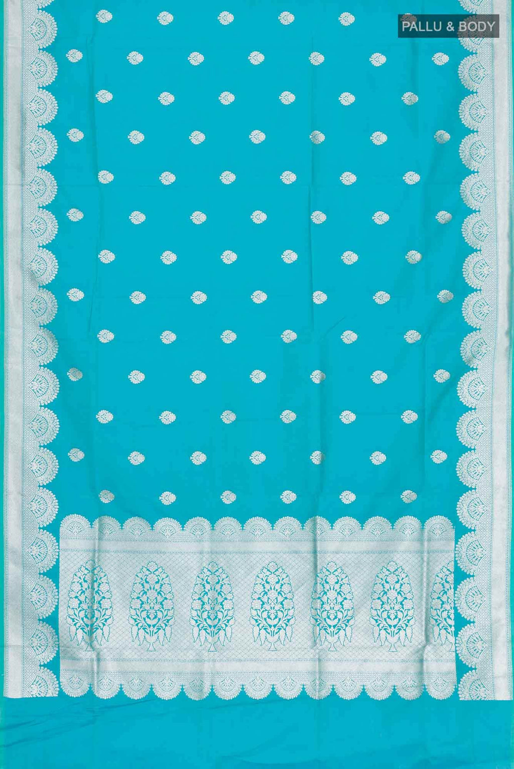 Blue Blended Banarasi Silk Saree
