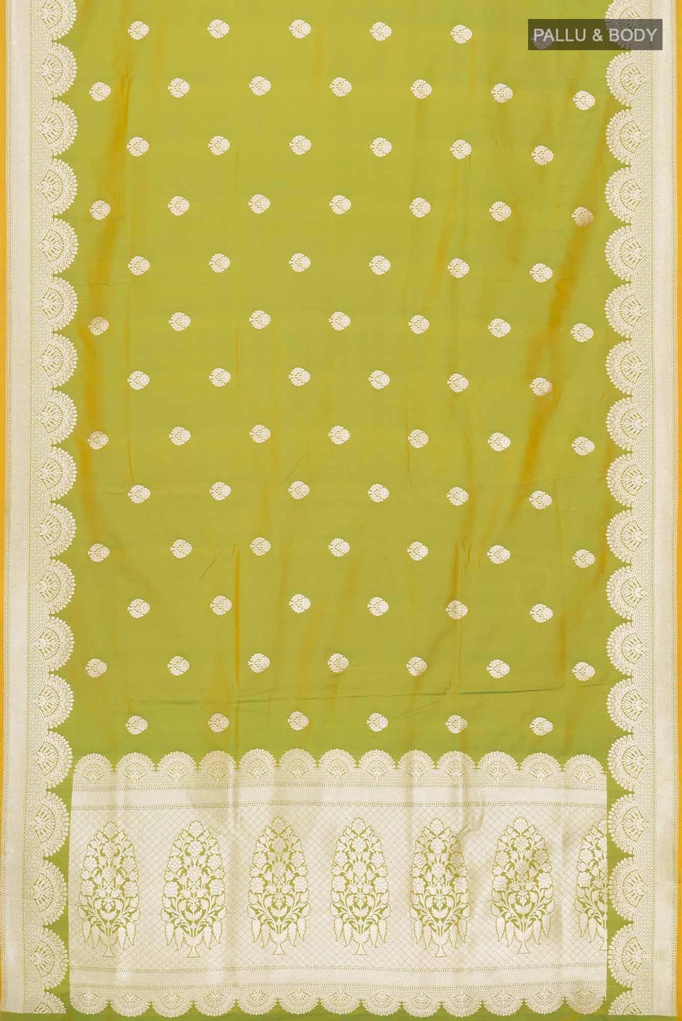 Green Blended Banarasi Silk Saree