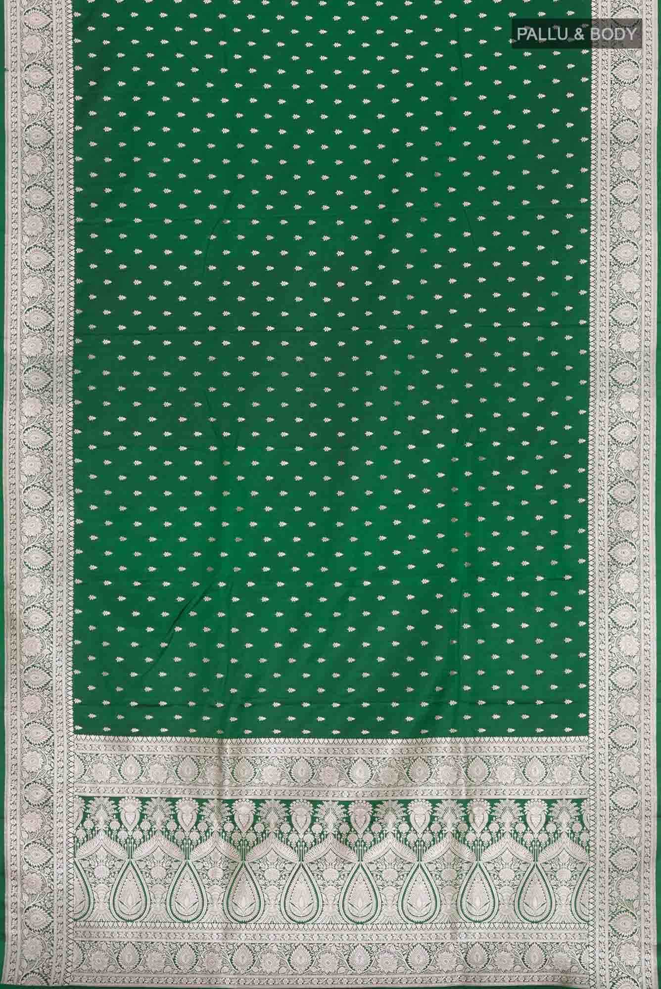 Green Blended Banarasi Silk Saree