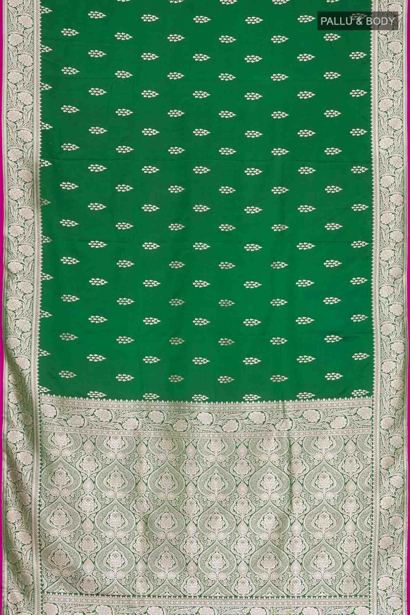 Green Blended Banarasi Silk Saree