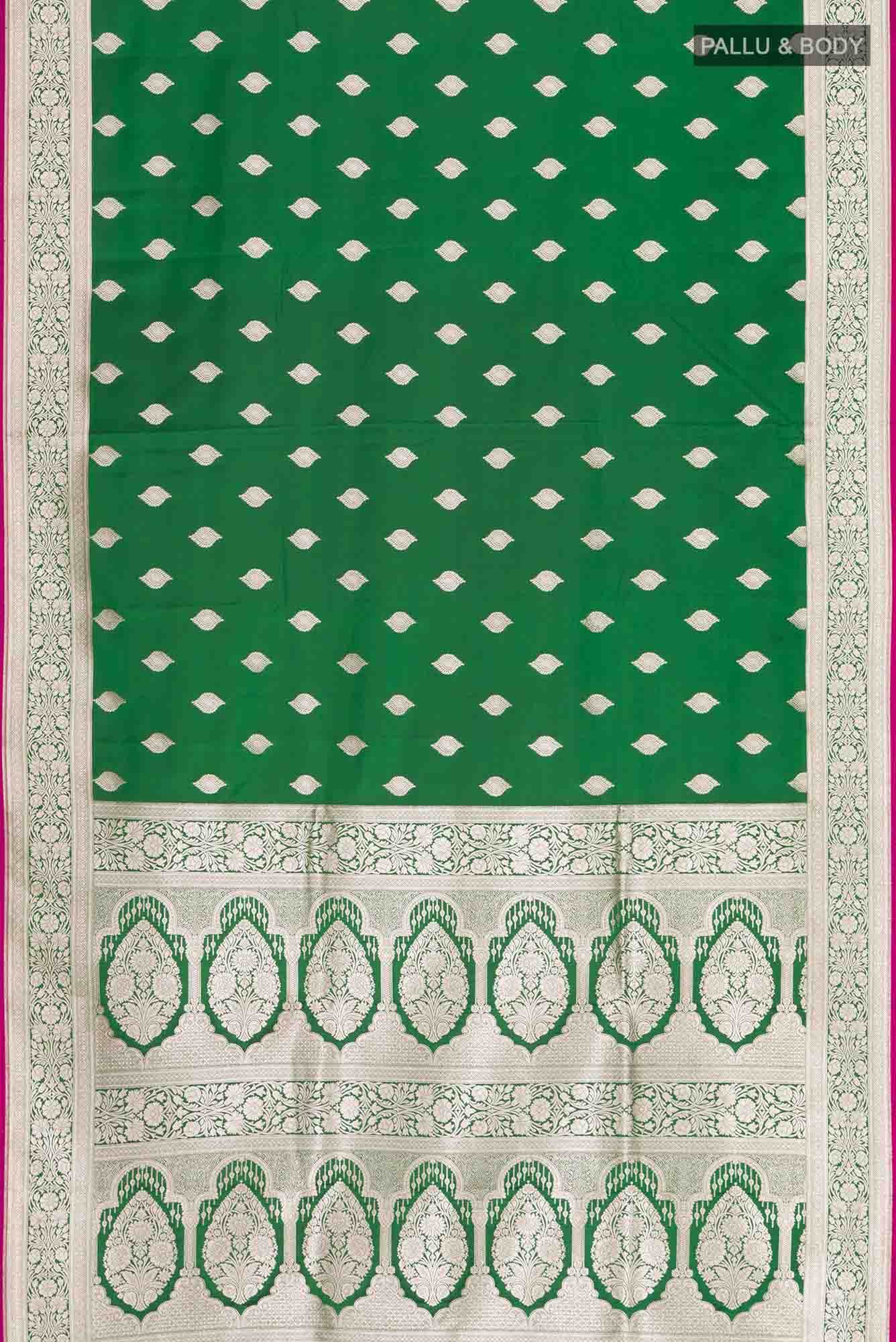 Green Blended Banarasi Silk Saree