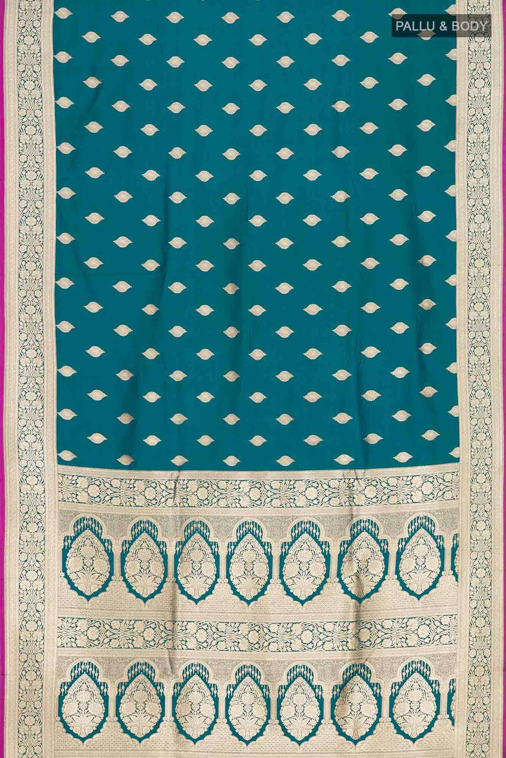 Blue Blended Banarasi Silk Saree