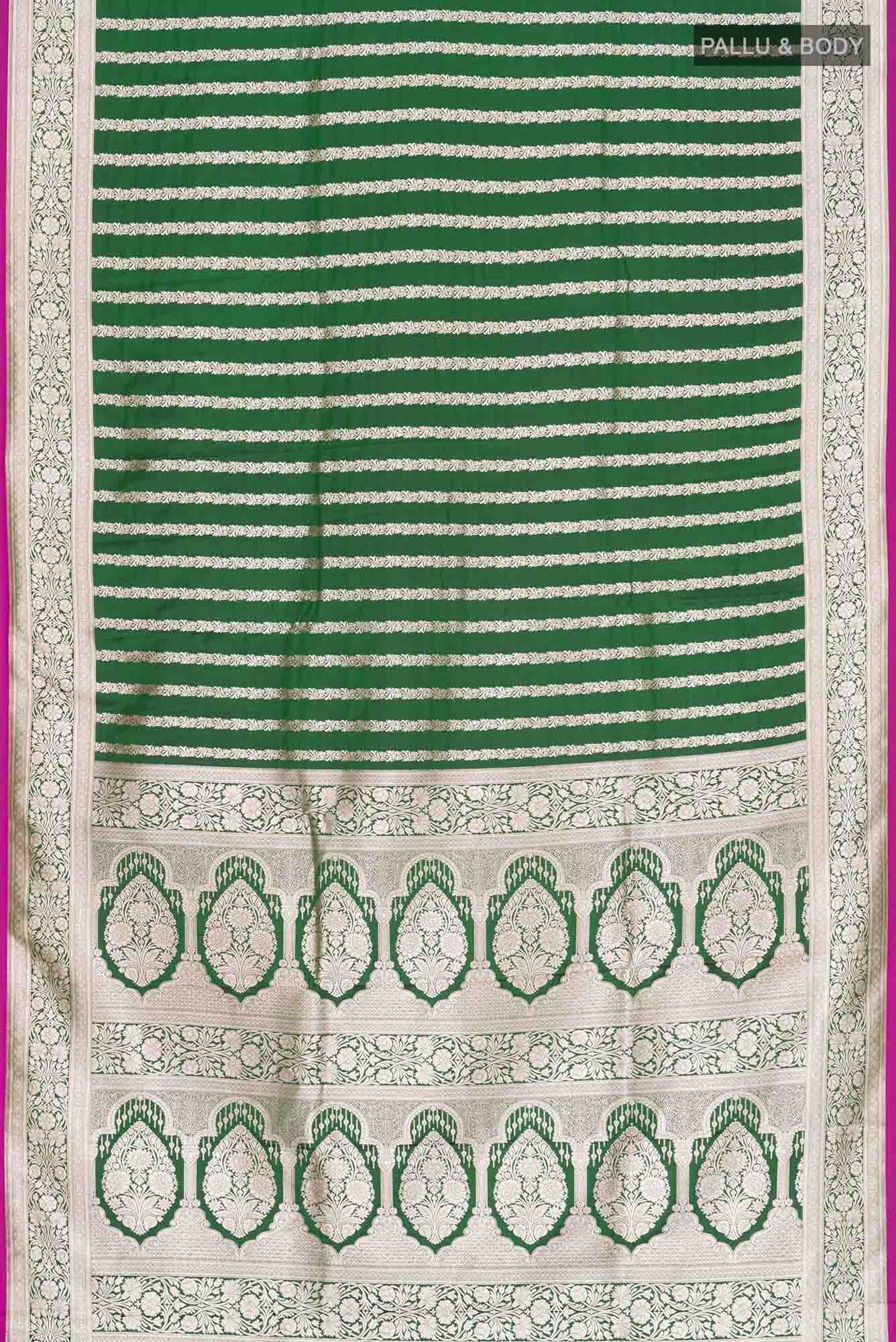 Green Blended Banarasi Silk Saree