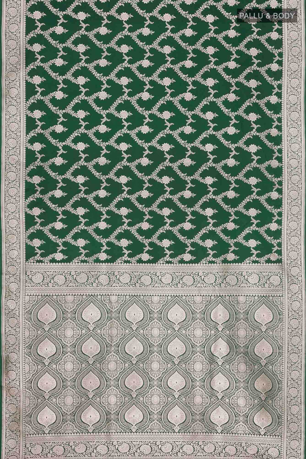 Green Blended Banarasi Silk Saree