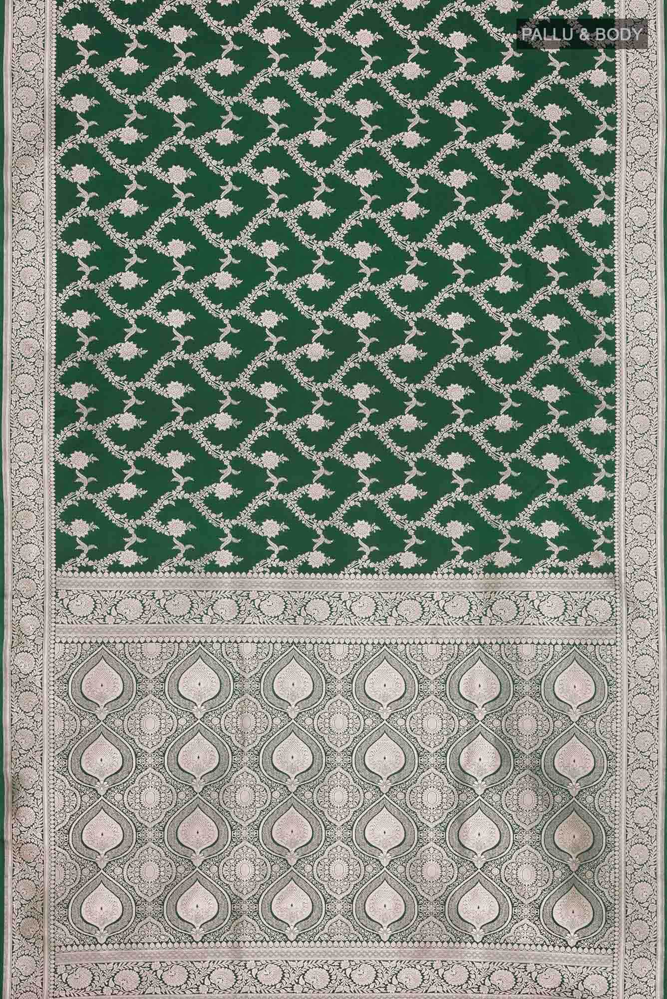 Green Blended Banarasi Silk Saree