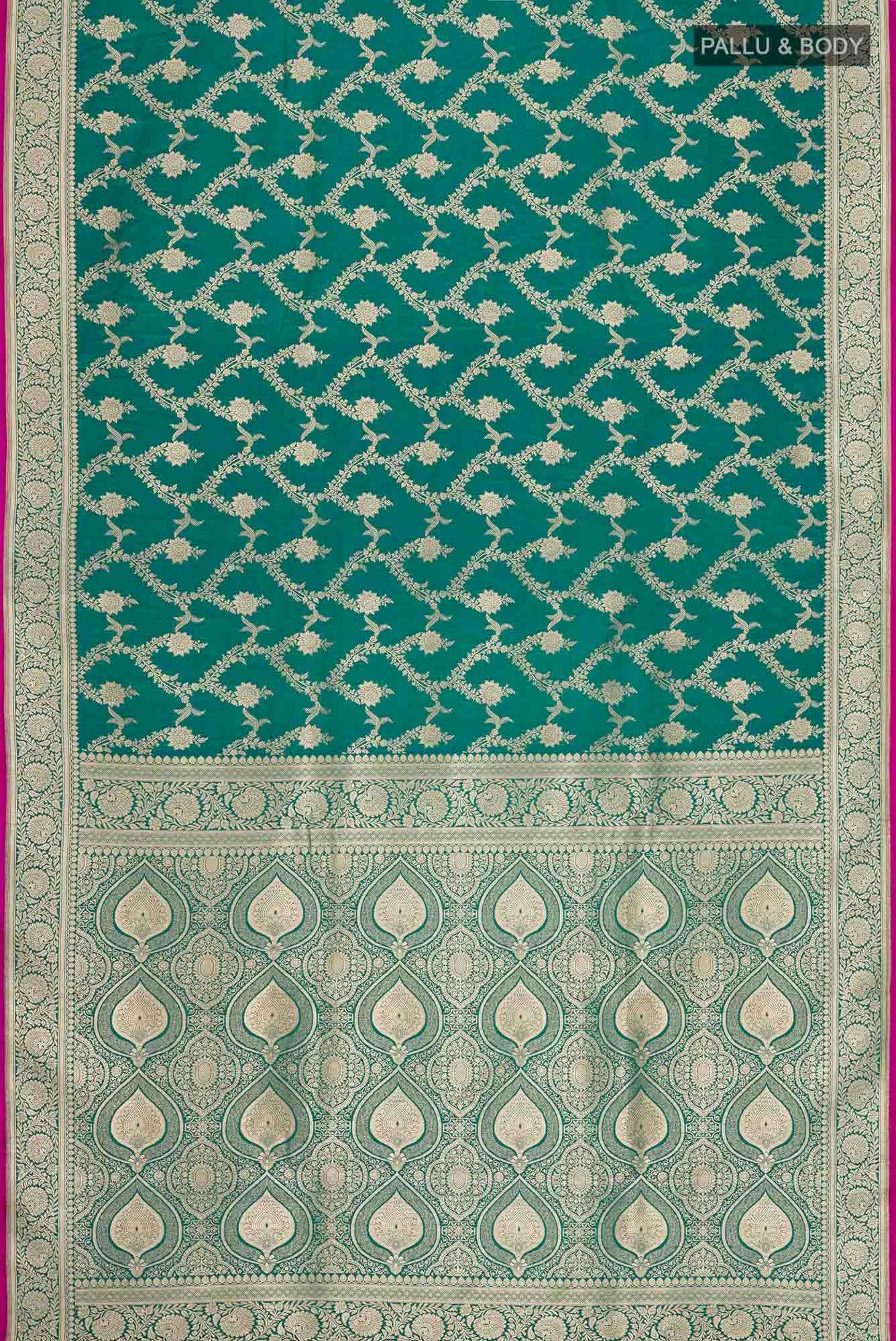 Green Blended Banarasi Silk Saree