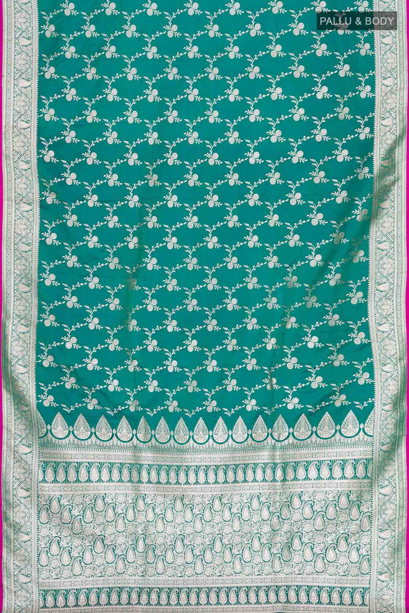 Green Blended Banarasi Silk Saree