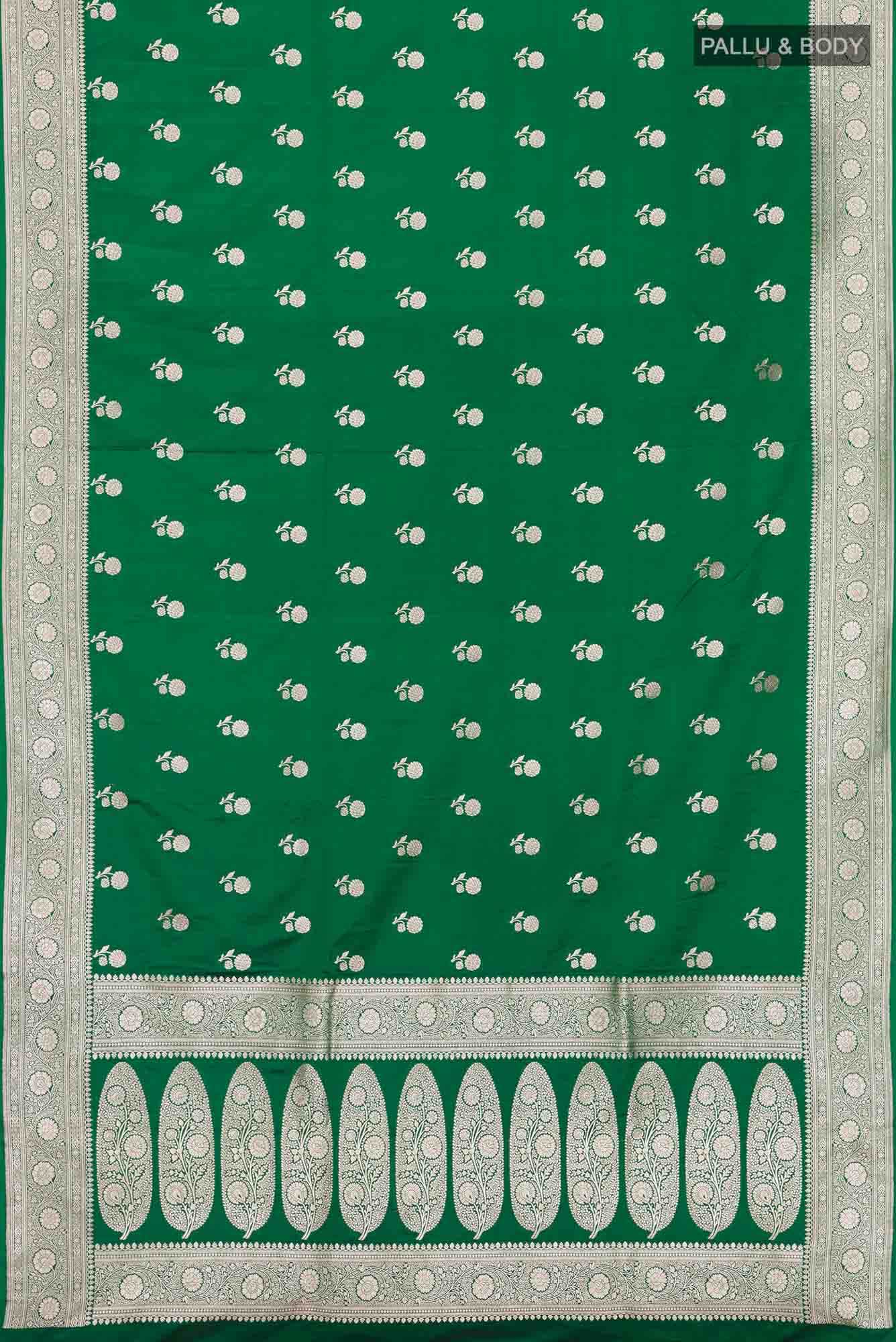 Green Blended Banarasi Silk Saree