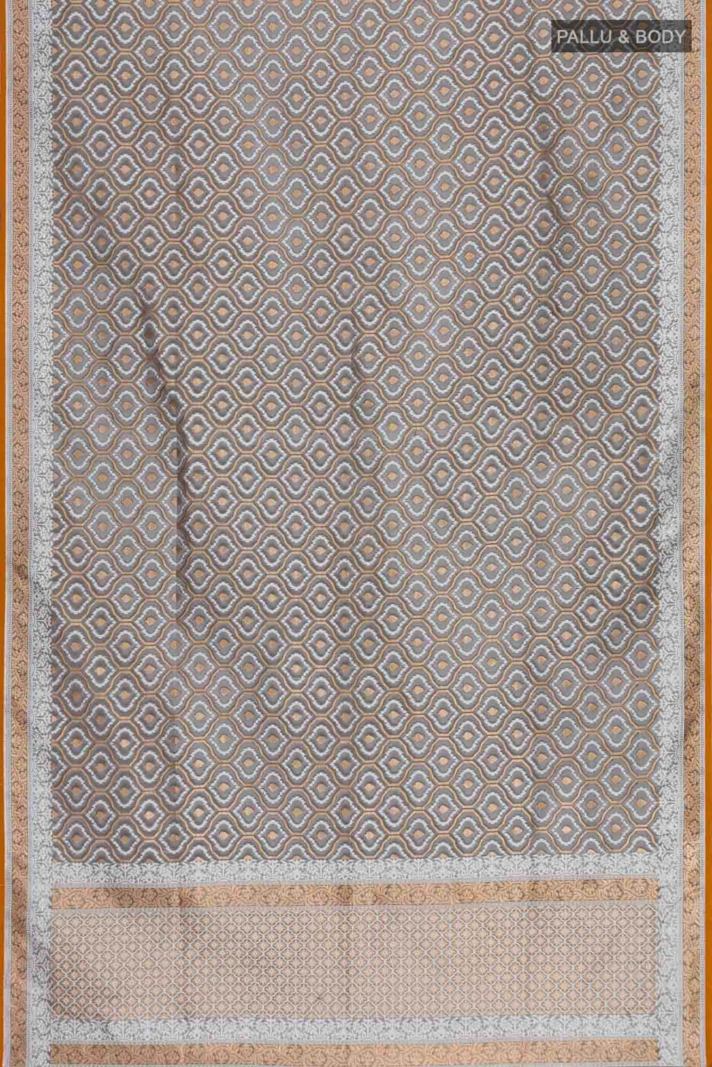 Black Banarasi Kora Silk Saree
