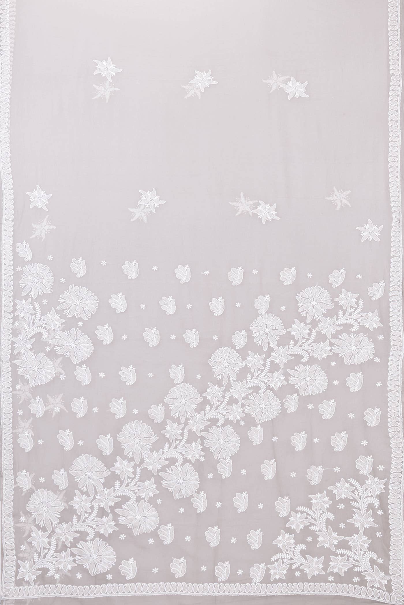 Grey Dual Tone Mysore Georgette Saree