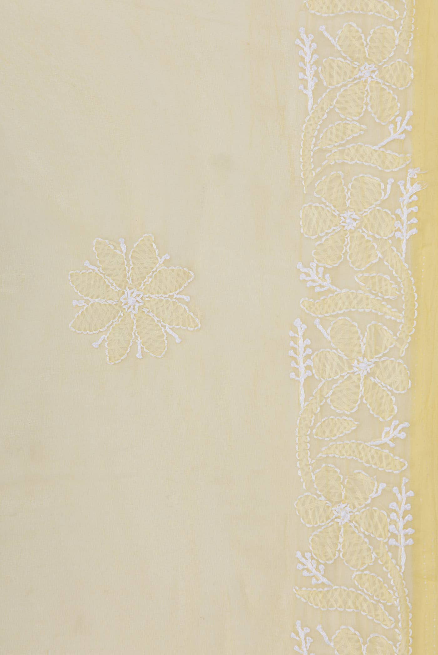 Yellow Dual Tone Mysore Georgette Saree