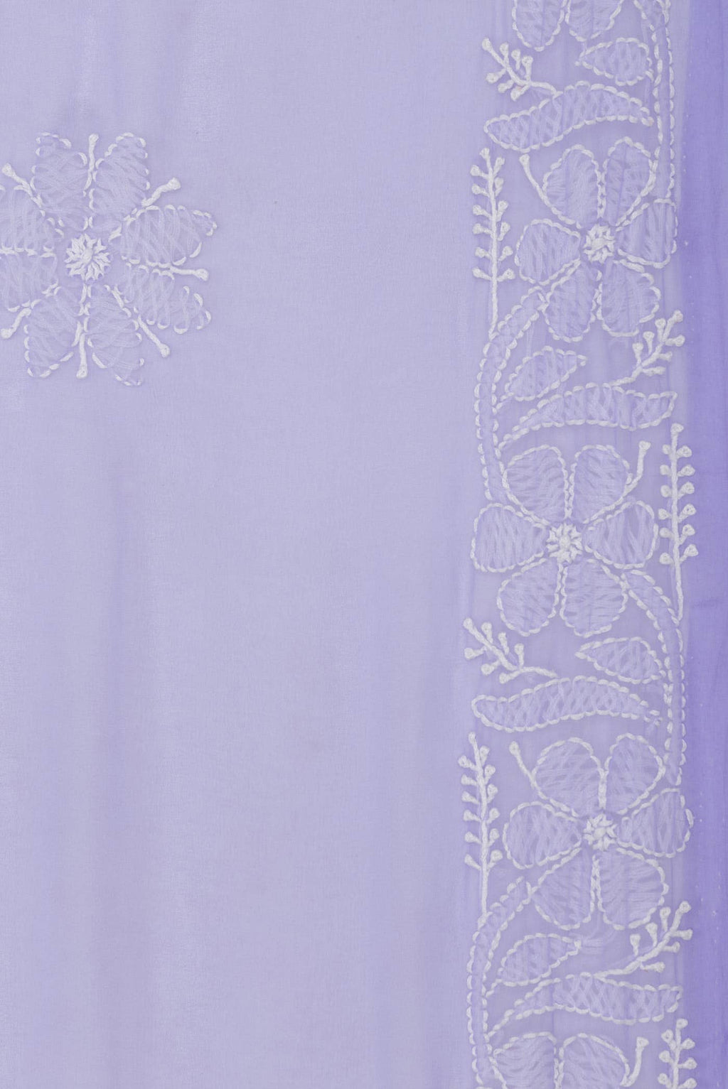 Lavender Dual Tone Mysore Georgette Saree