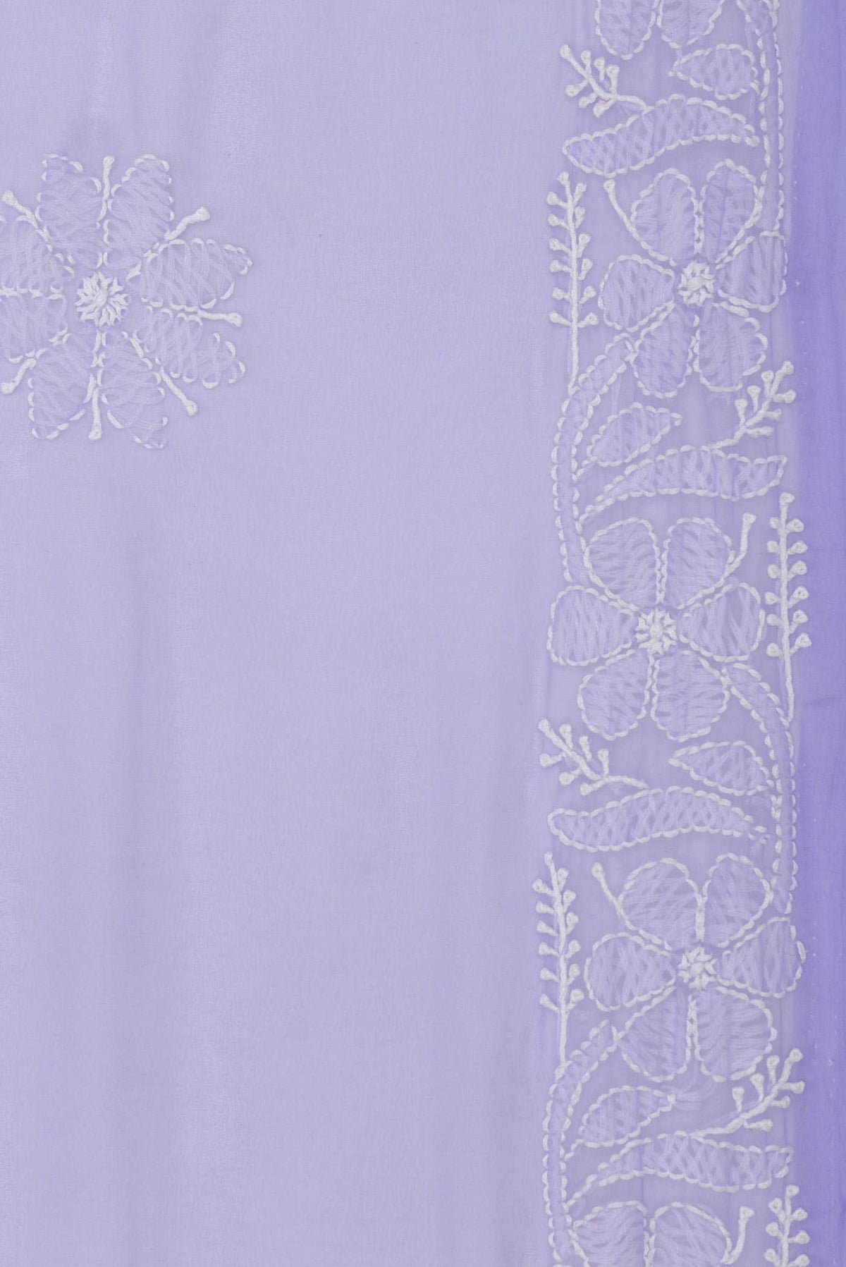 Lavender Dual Tone Mysore Georgette Saree
