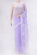 Lavender Dual Tone Mysore Georgette Saree
