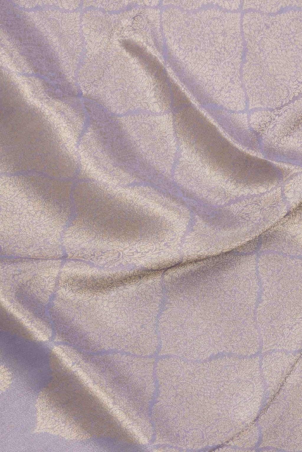 Grey Dual Tone Blended Banarasi Silk Saree