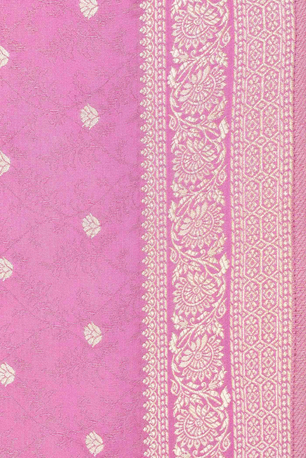Pink Dual Tone Blended Banarasi Silk Saree