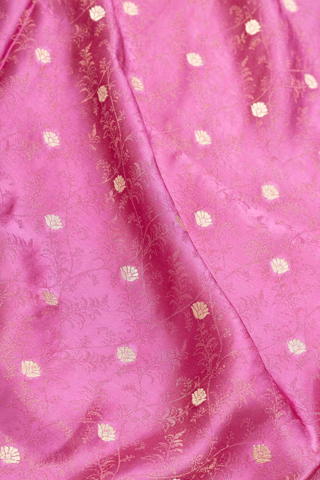 Pink Dual Tone Blended Banarasi Silk Saree