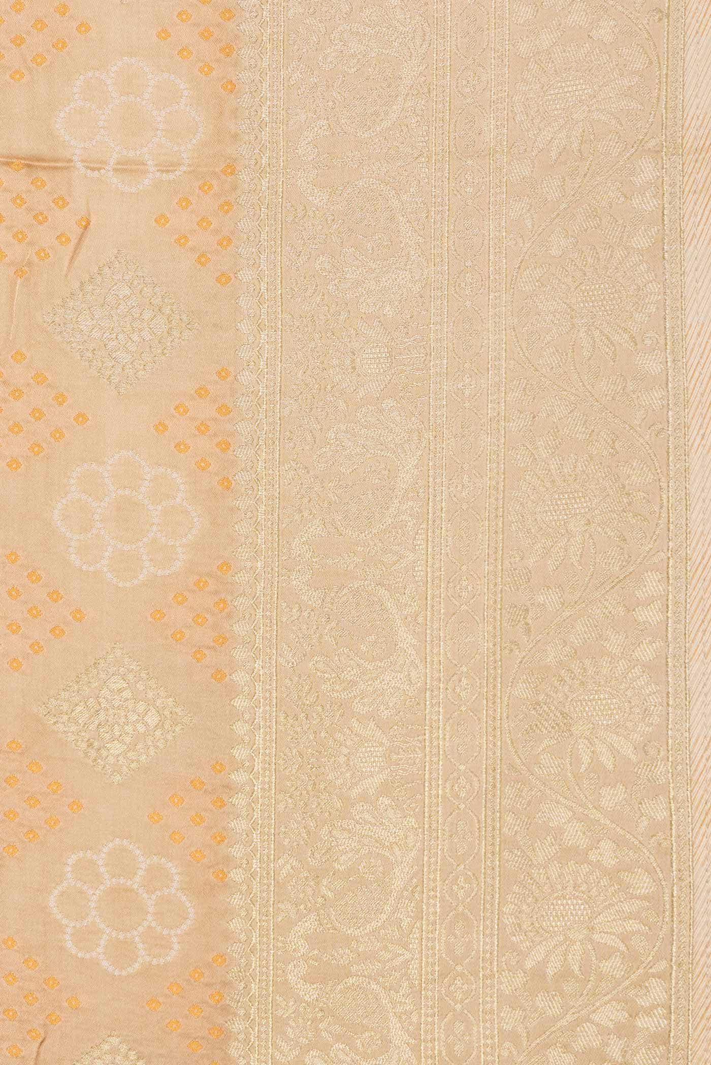 Sandal Dual Tone Blended Banarasi Silk Saree