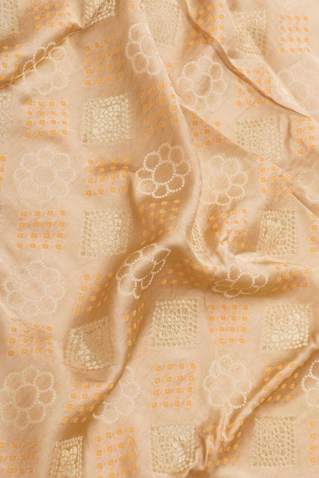 Sandal Dual Tone Blended Banarasi Silk Saree