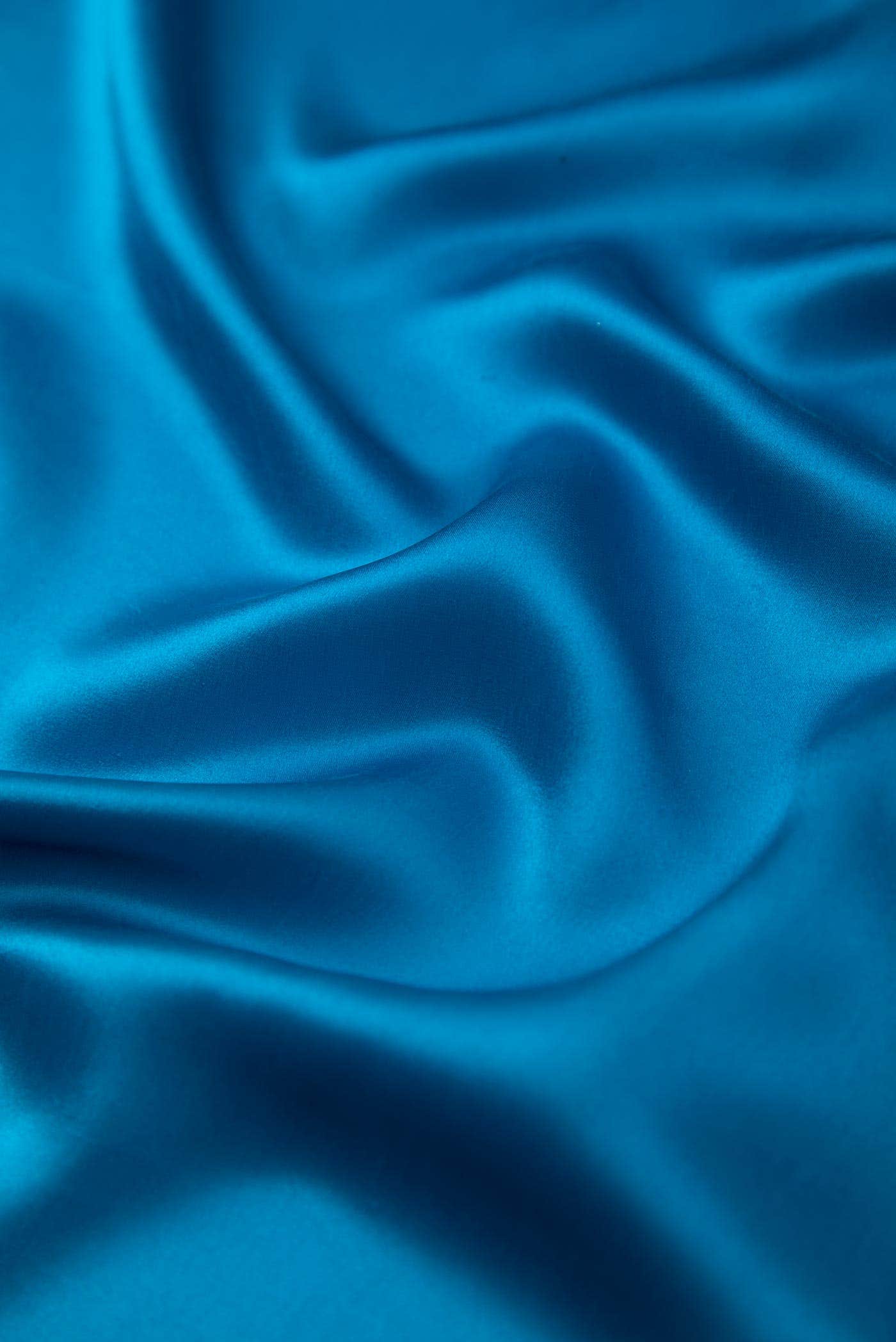 Blue Crepe Dress Material