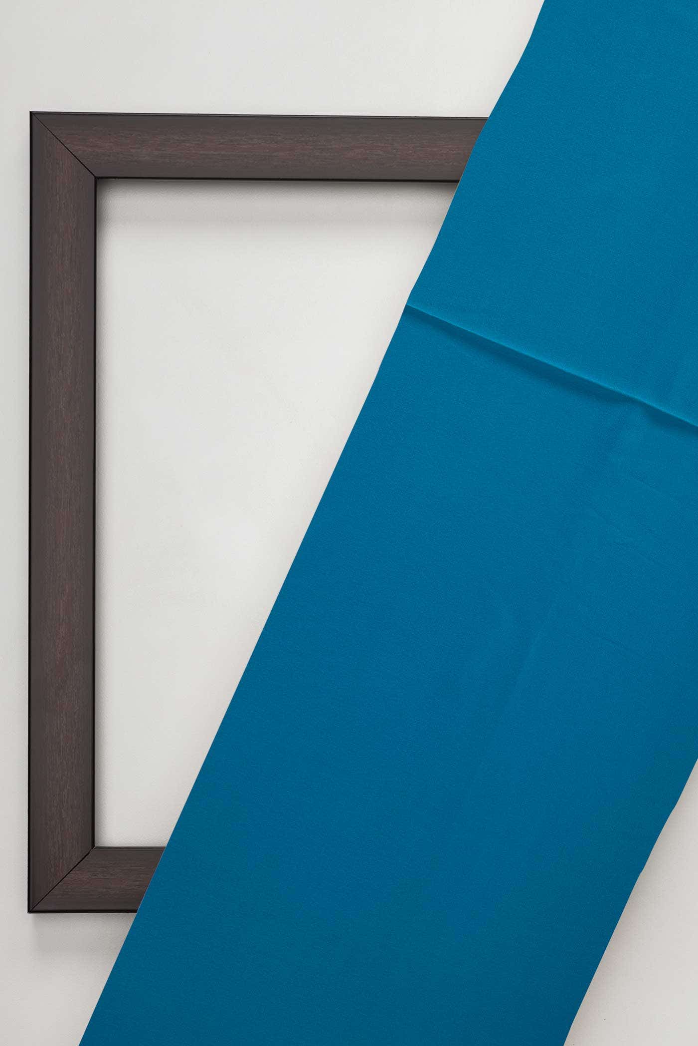 Blue Crepe Dress Material