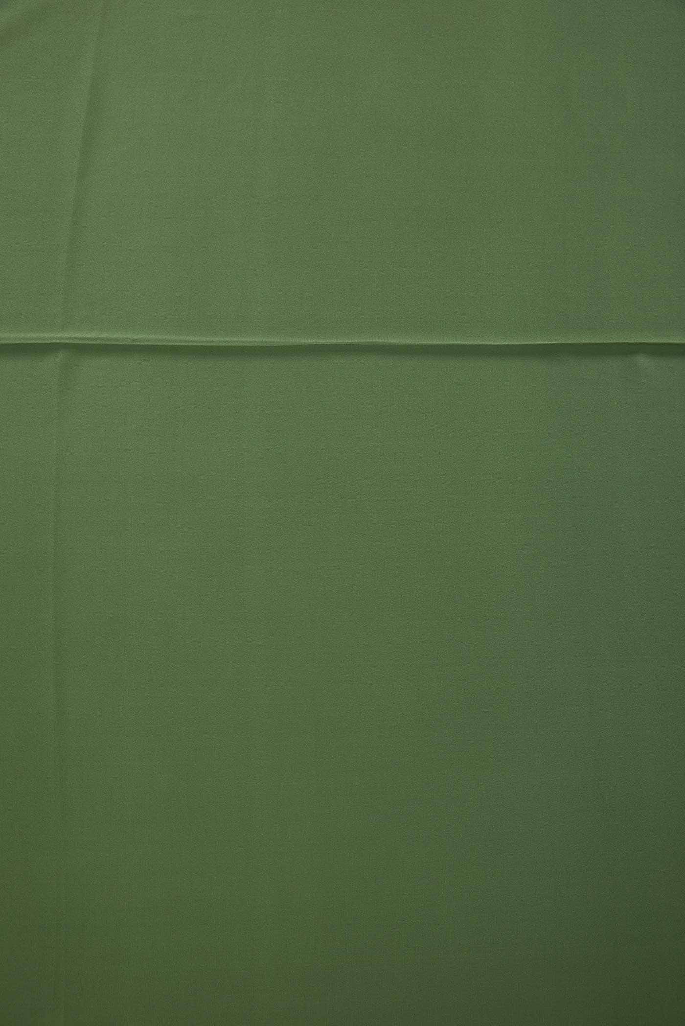 Green Crepe Dress Material