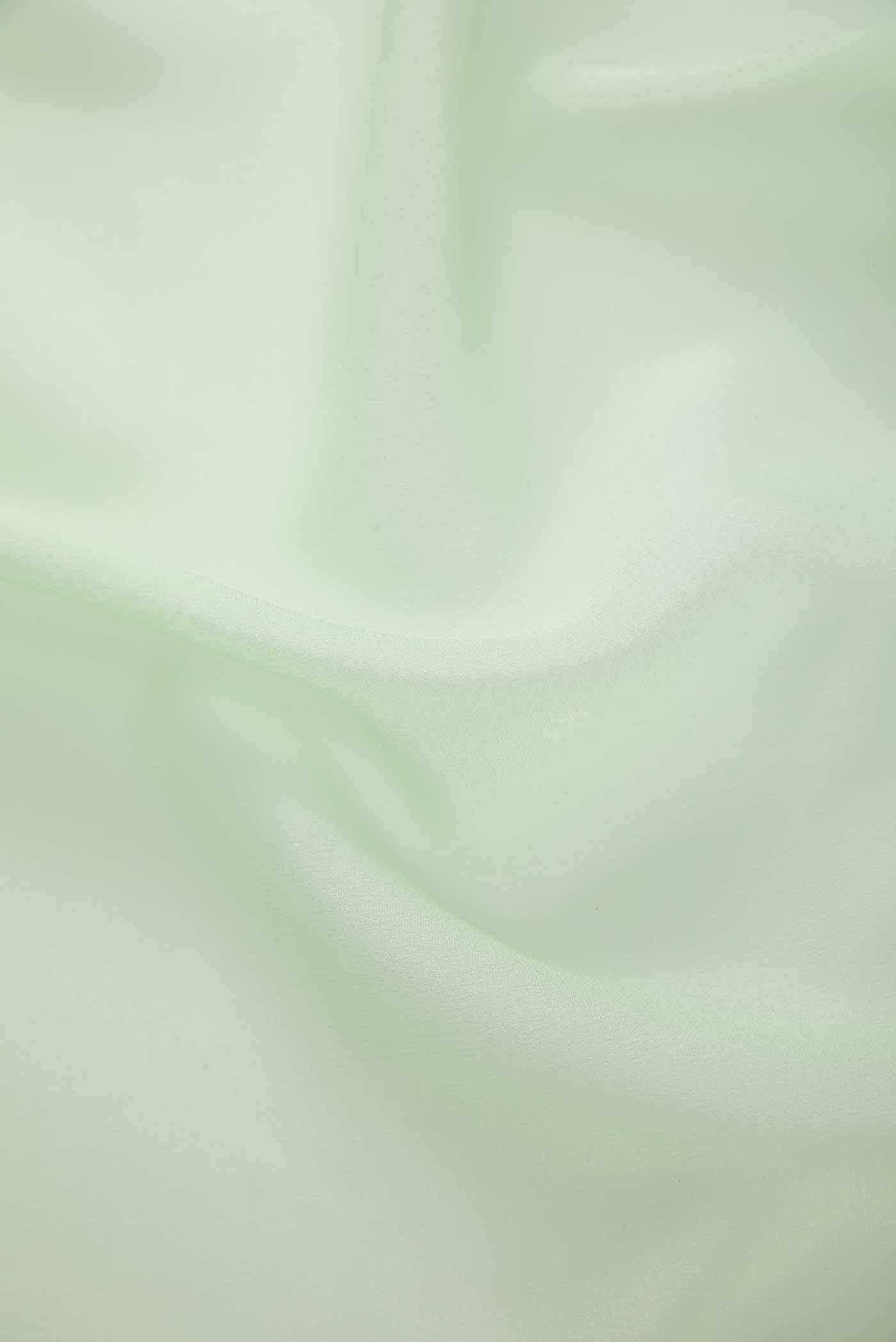 Pista Green Georgette Dress Material