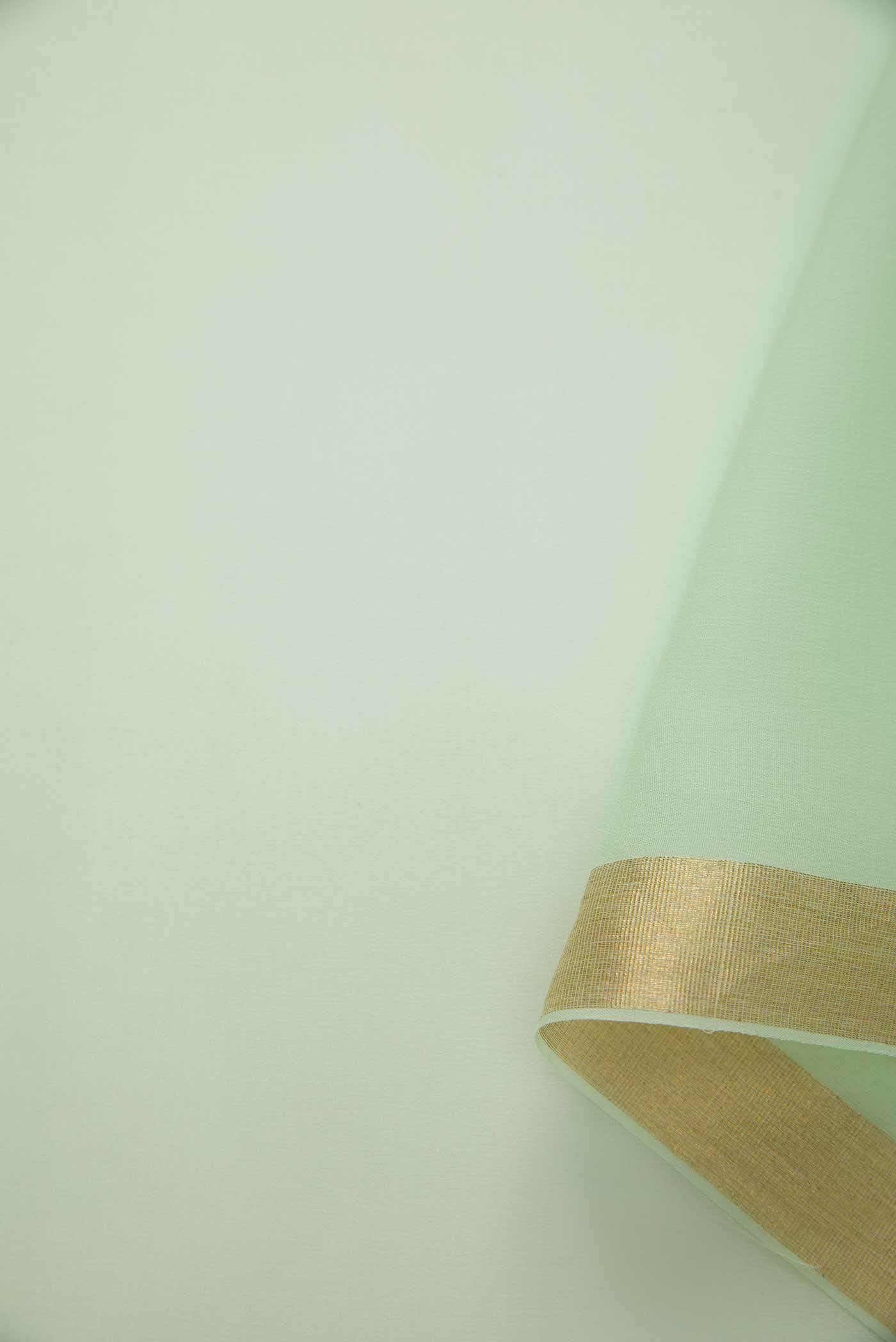 Pista Green Georgette Dress Material