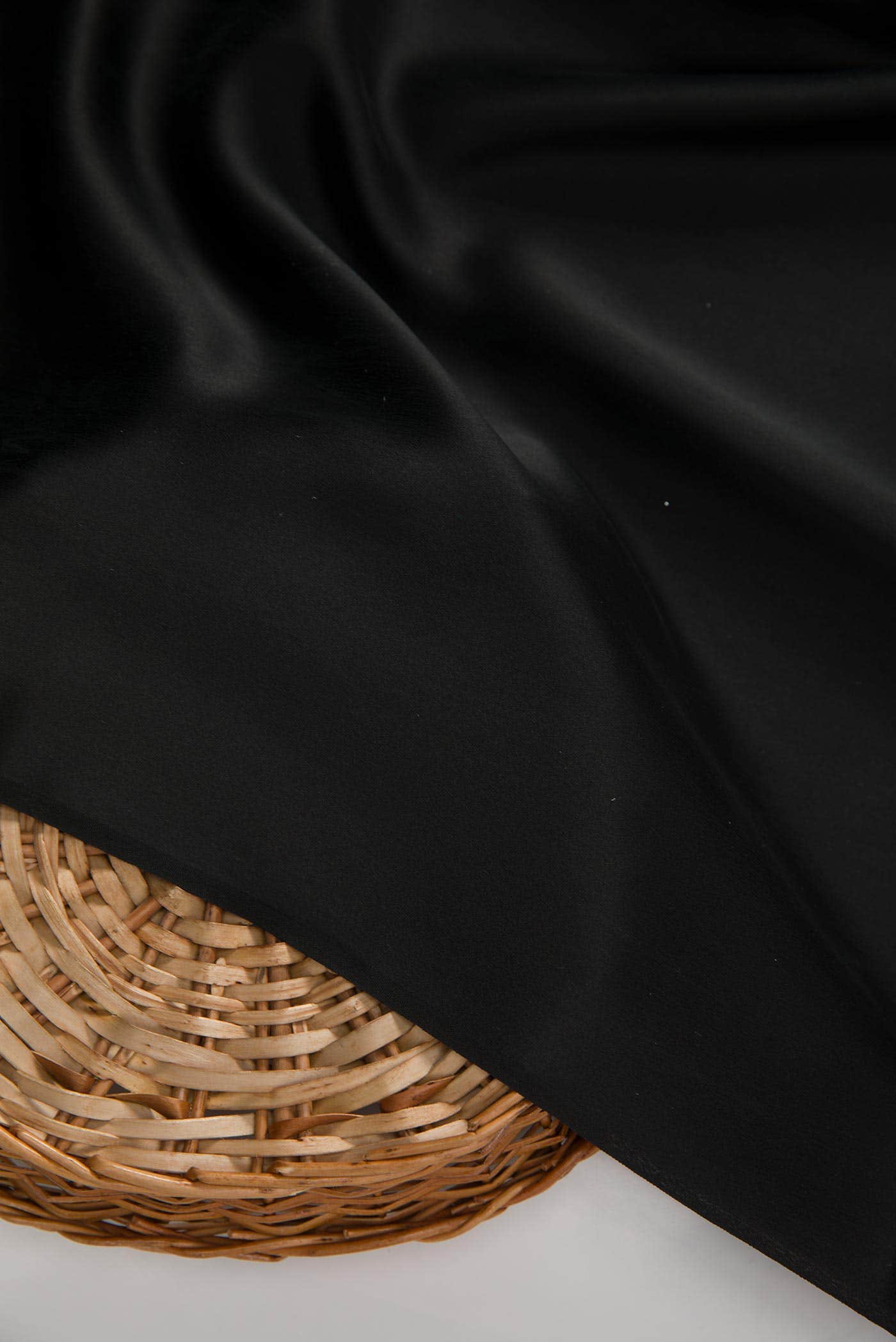 Black Crepe Dress Material