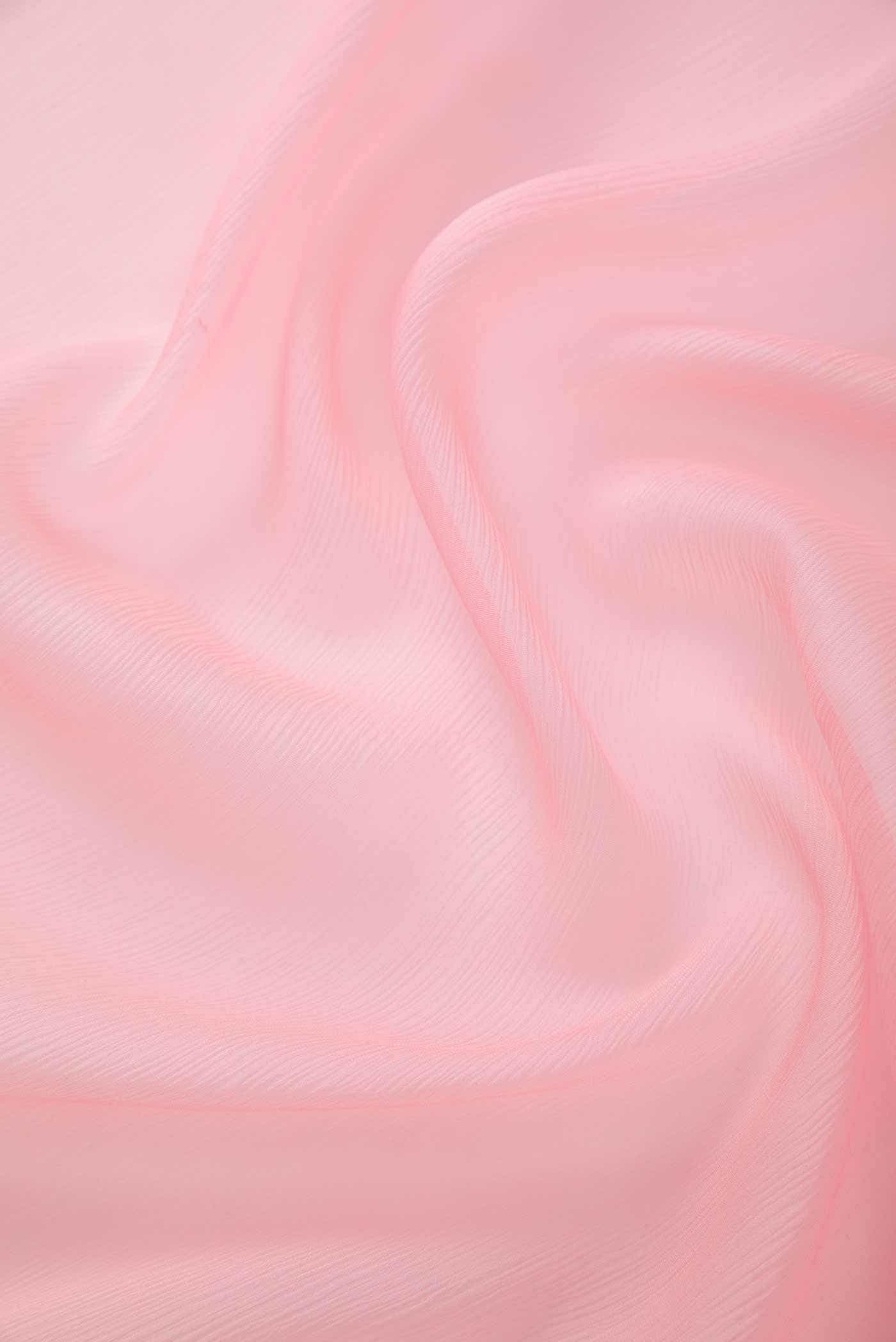 Peach Chiffon Dress Material