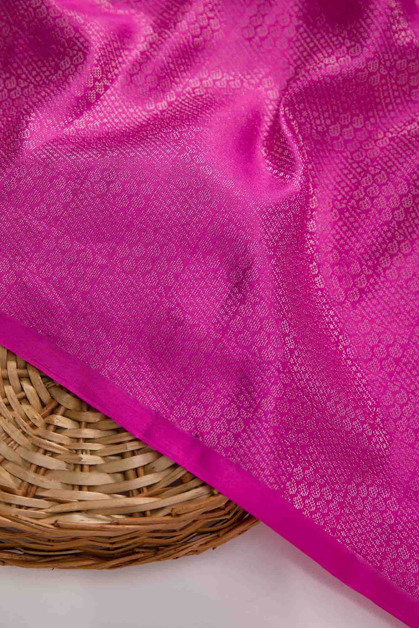 Pink Kanchipuram Silk Dress Material