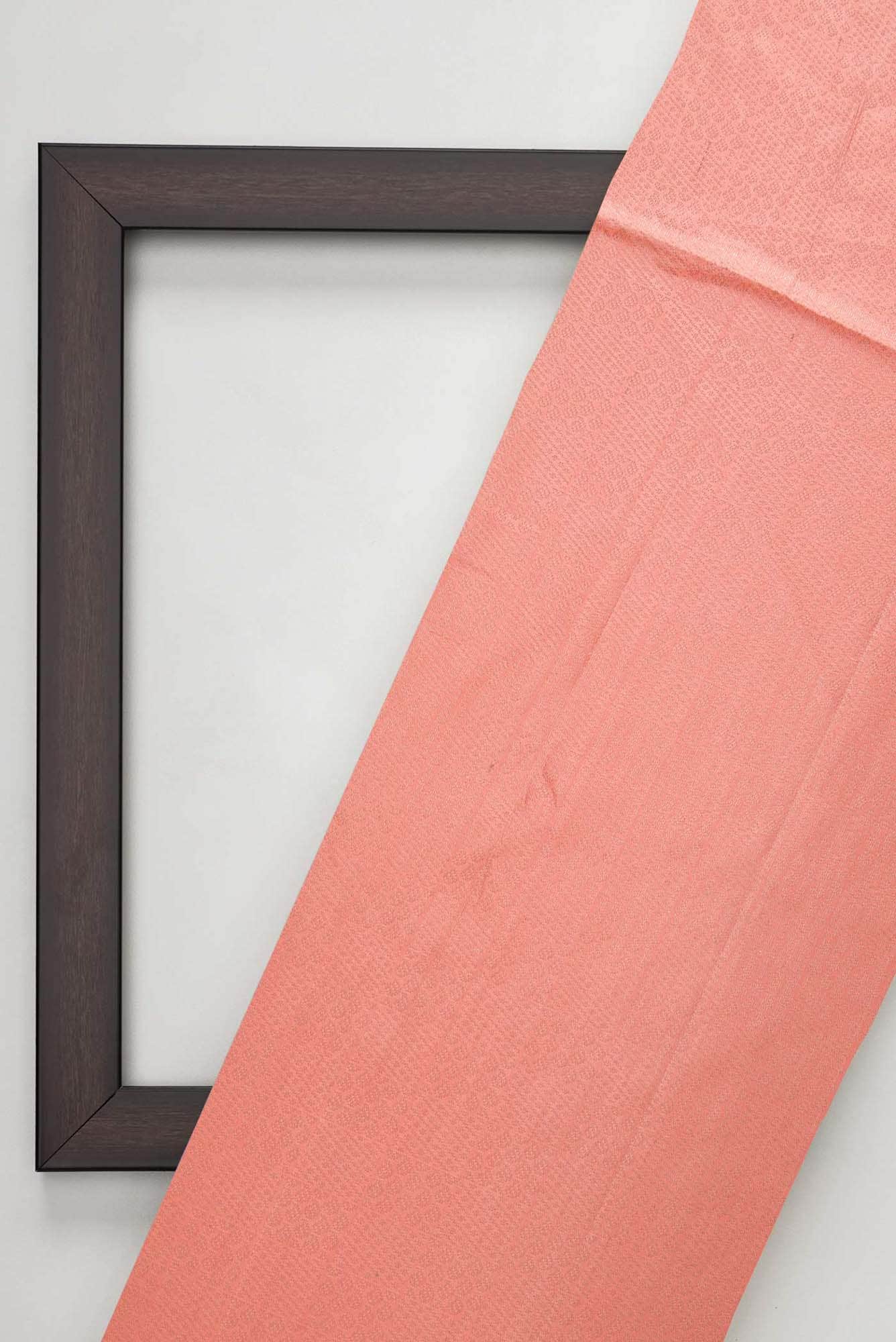 Peach Kanchipuram Silk Dress Material