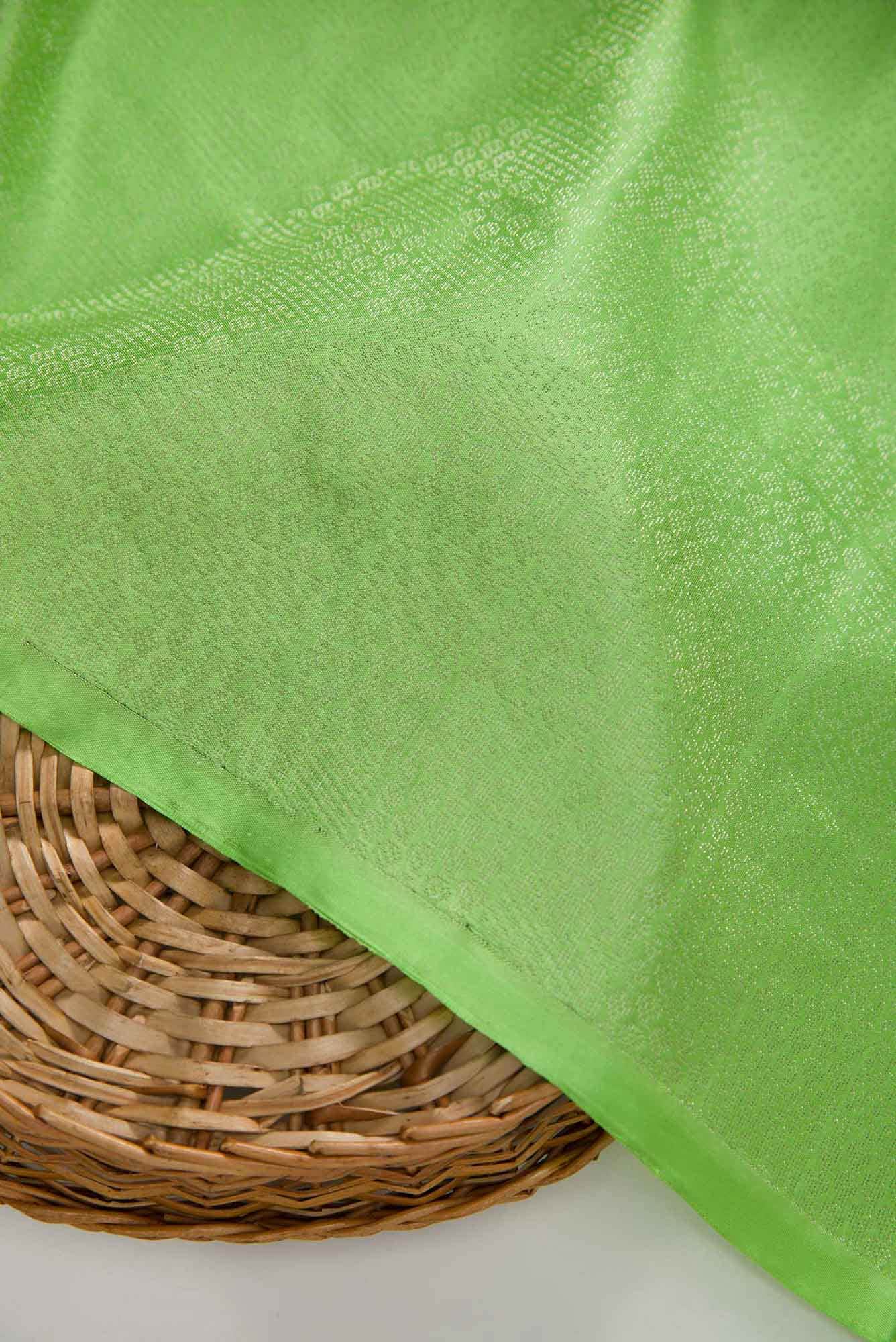 Green Kanchipuram Silk Dress Material