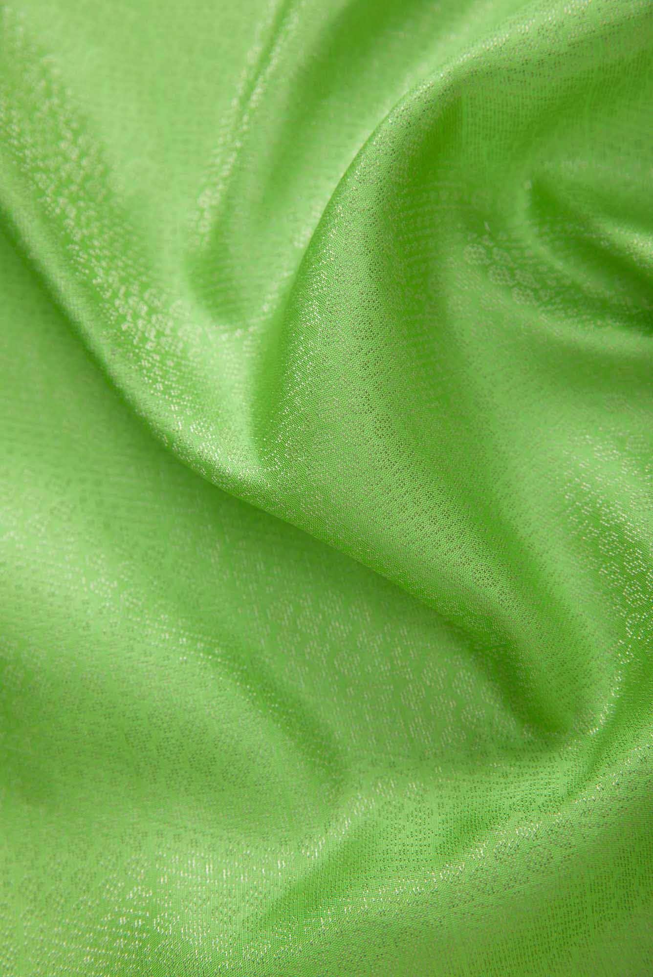 Green Kanchipuram Silk Dress Material