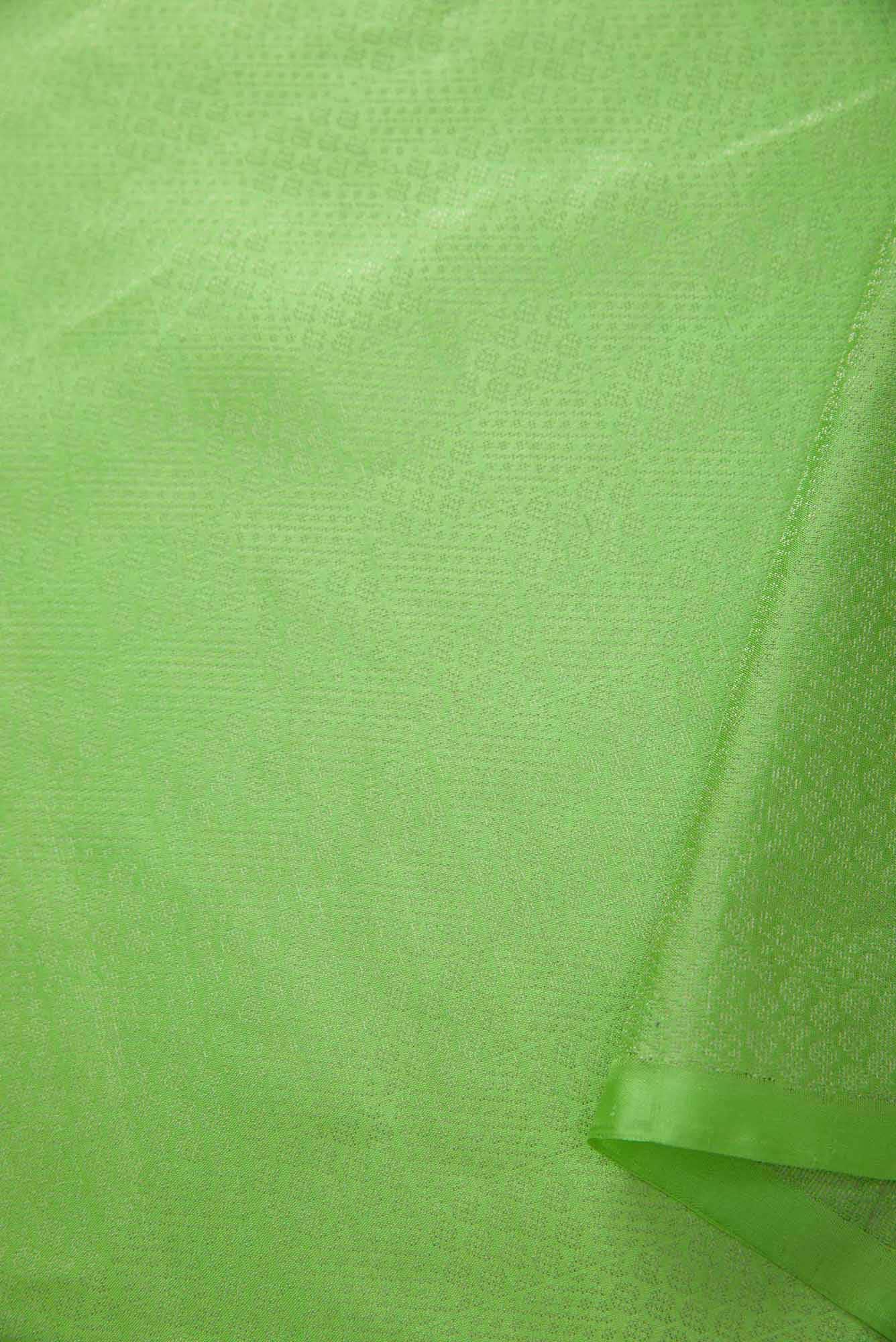 Green Kanchipuram Silk Dress Material