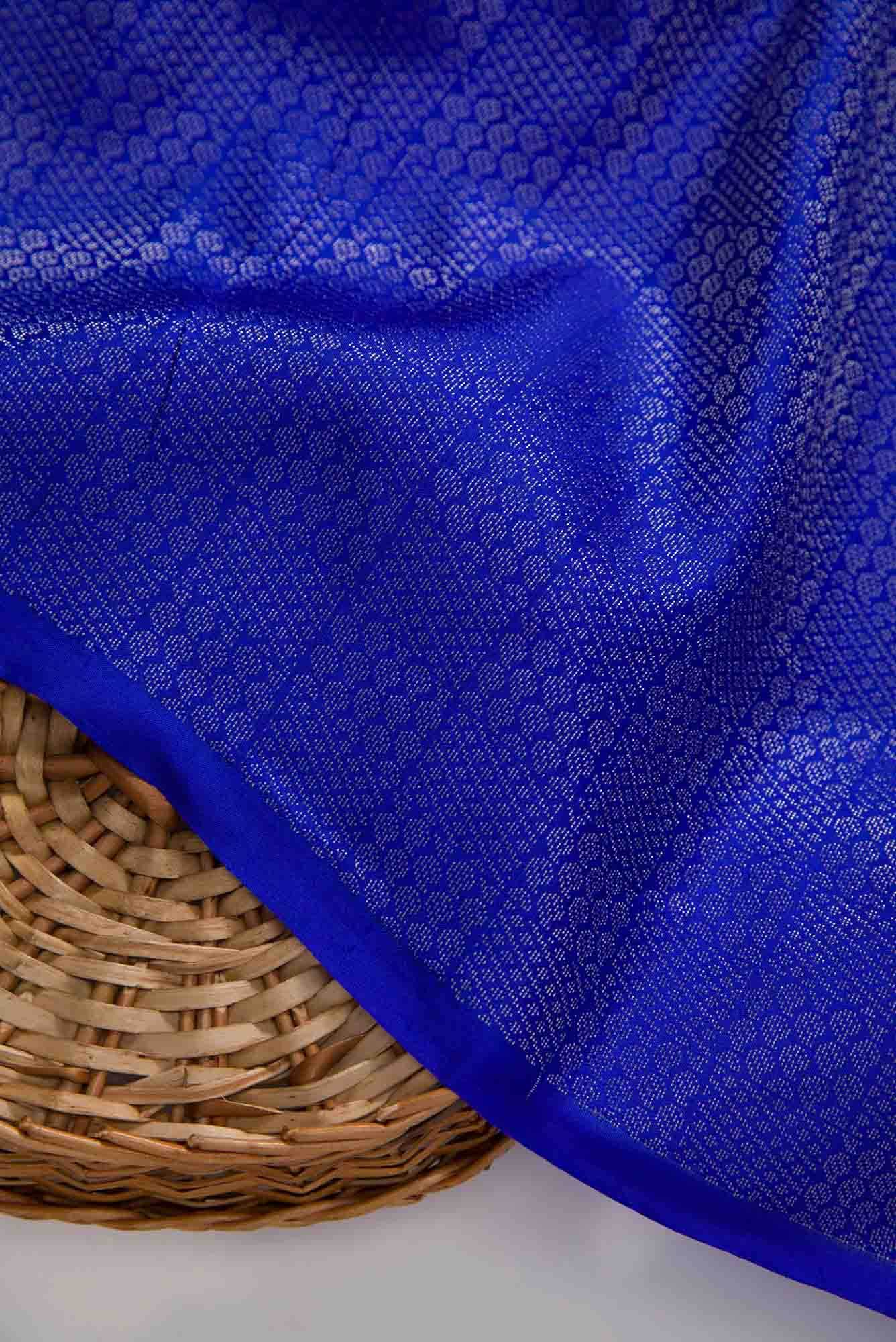 Royal Blue Kanchipuram Silk Dress Material