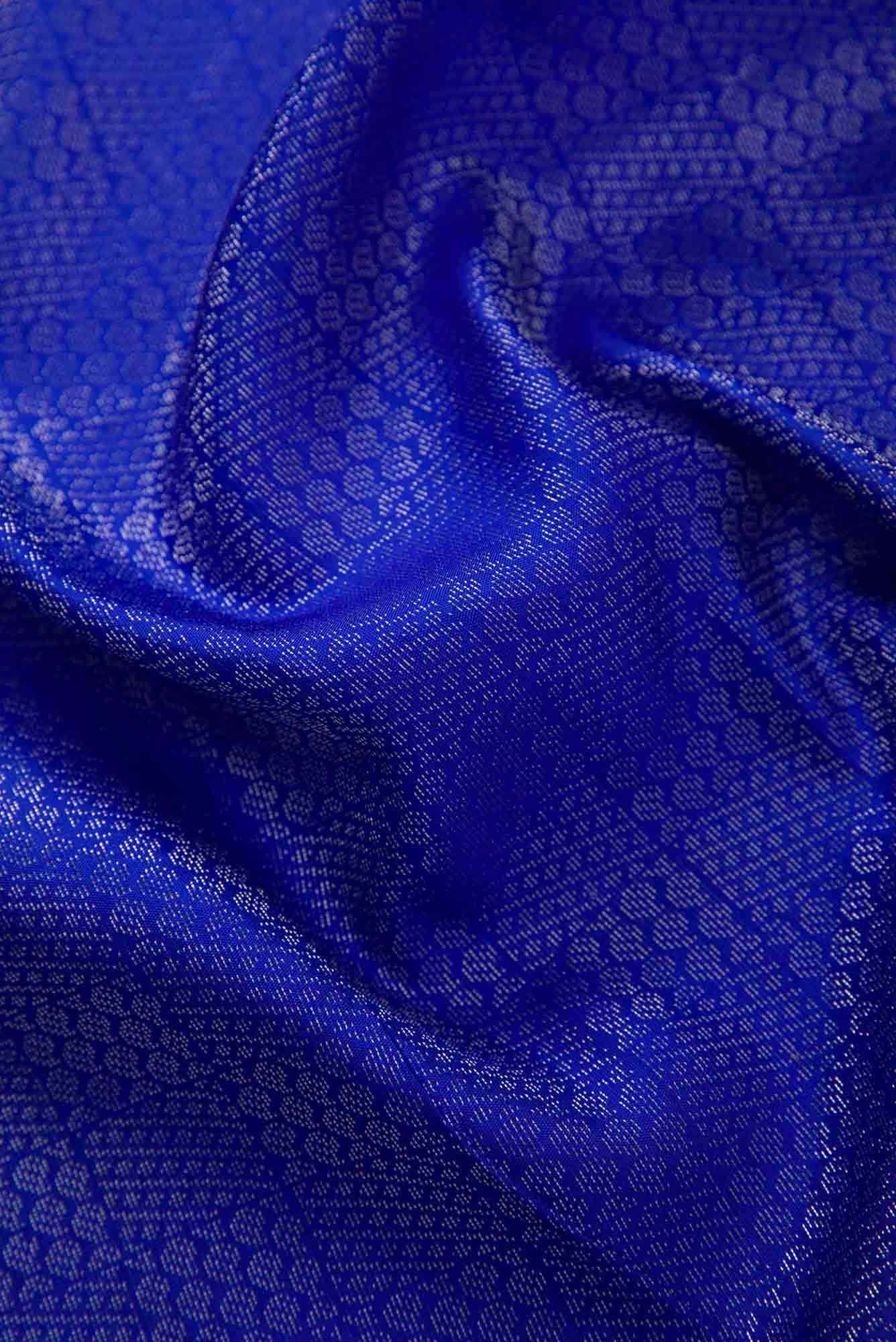 Royal Blue Kanchipuram Silk Dress Material