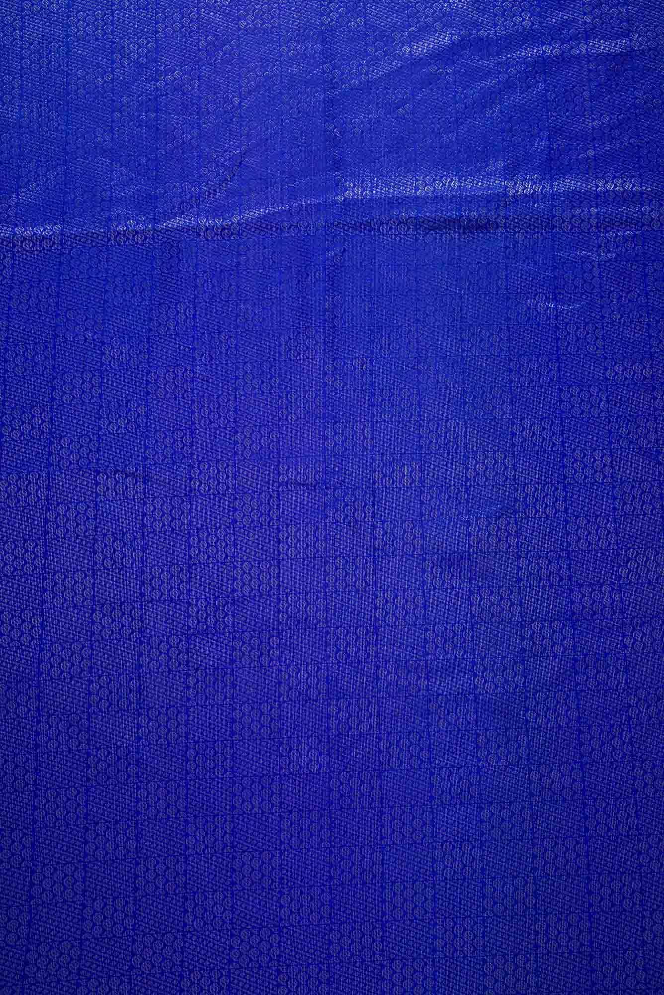 Royal Blue Kanchipuram Silk Dress Material