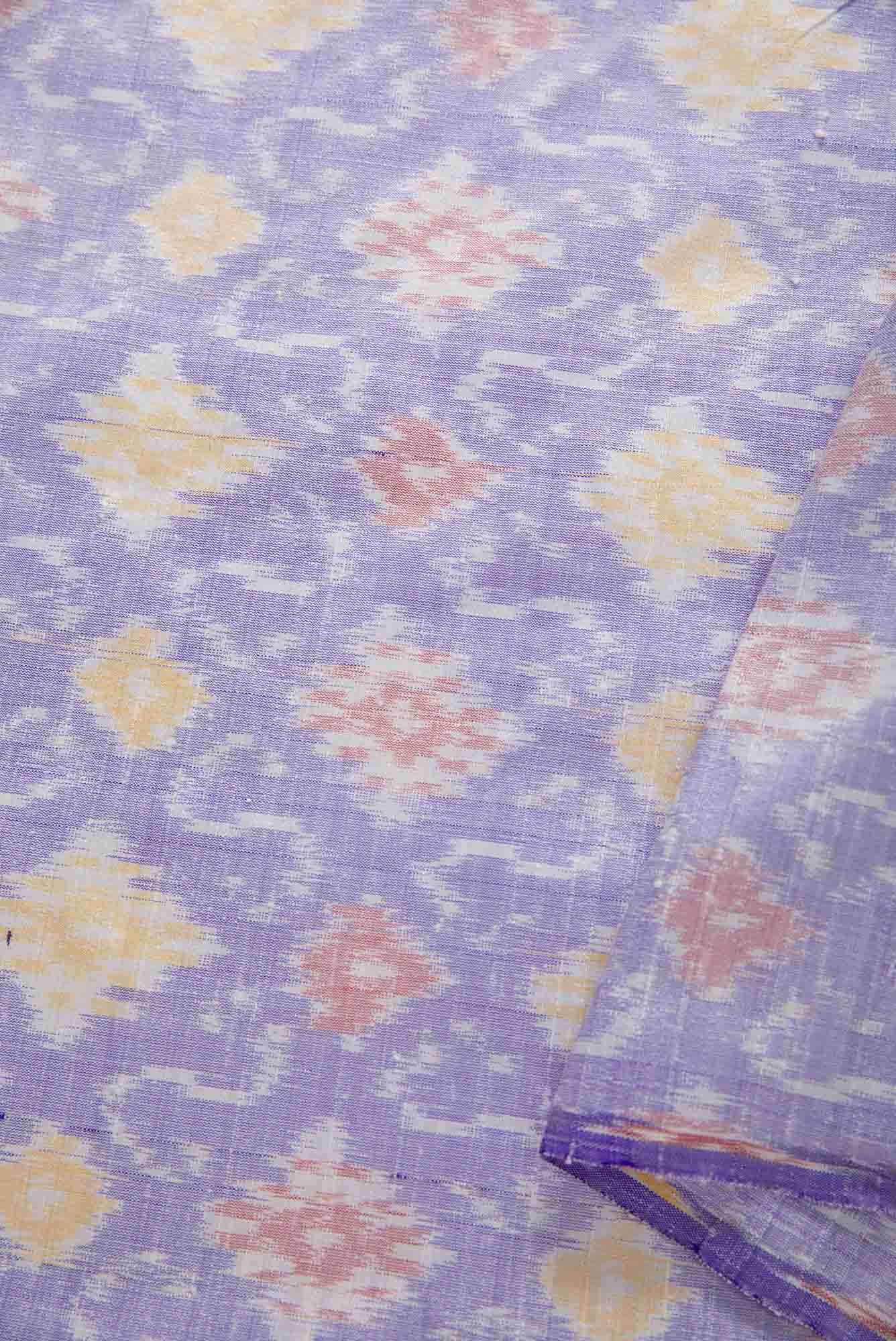 Lavender Raw Silk Dress Material