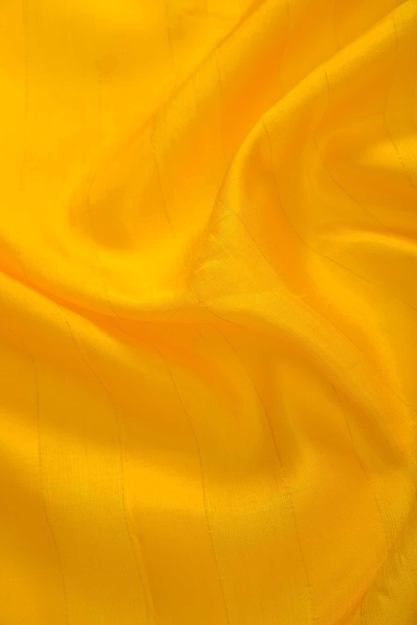 Yellow Kanchipuram Silk Dress Material