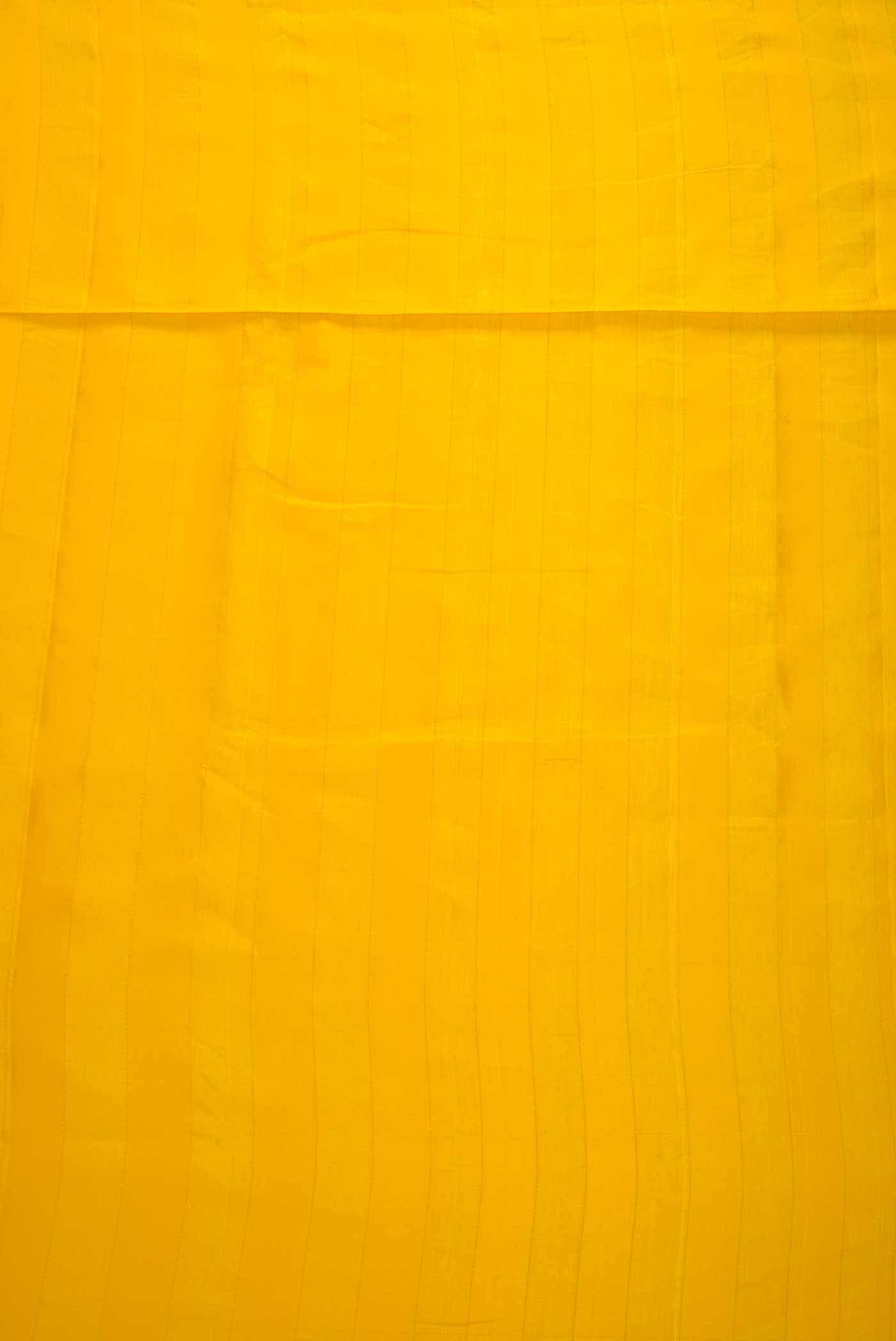 Yellow Kanchipuram Silk Dress Material